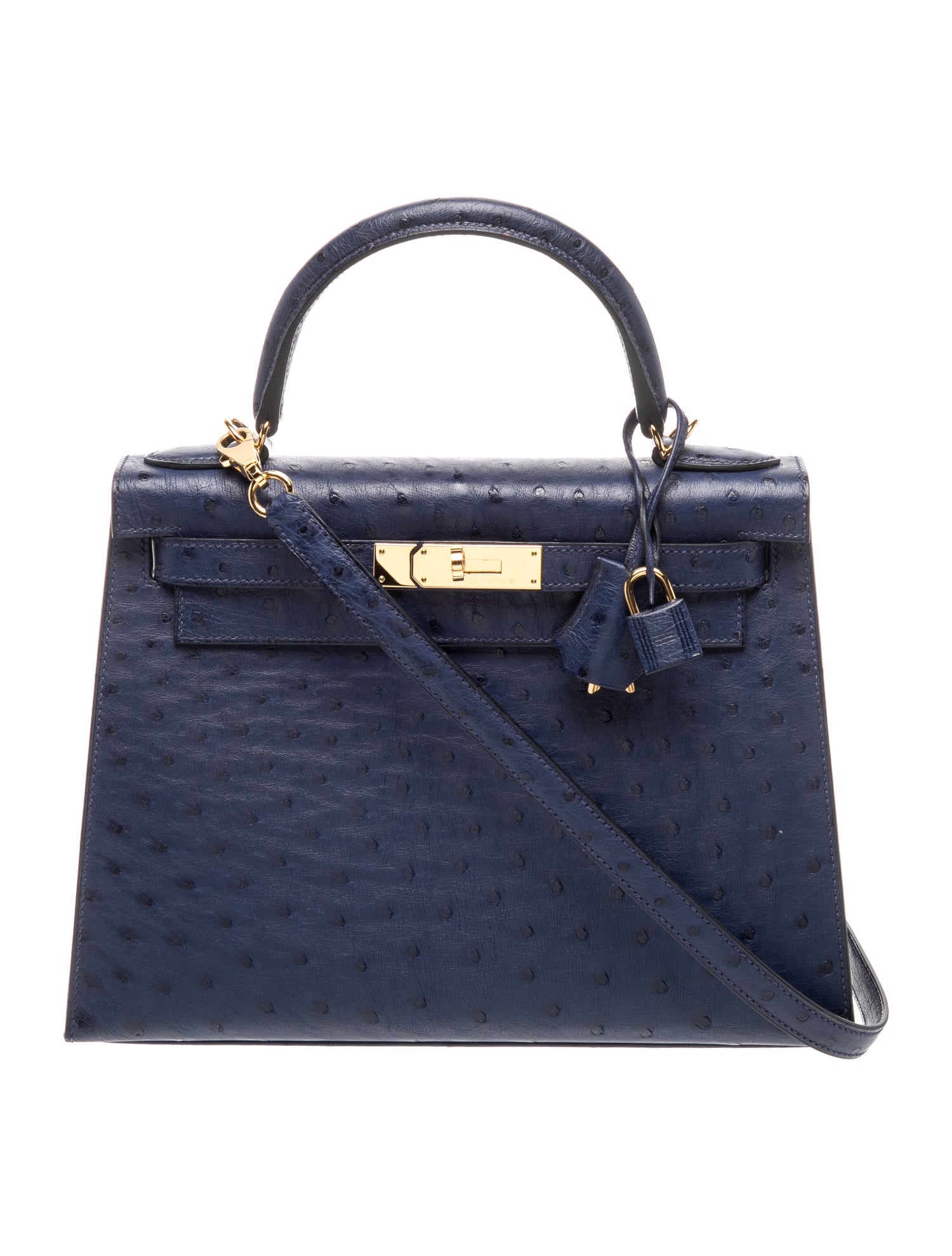 Hermès Ostrich Kelly II Sellier 28