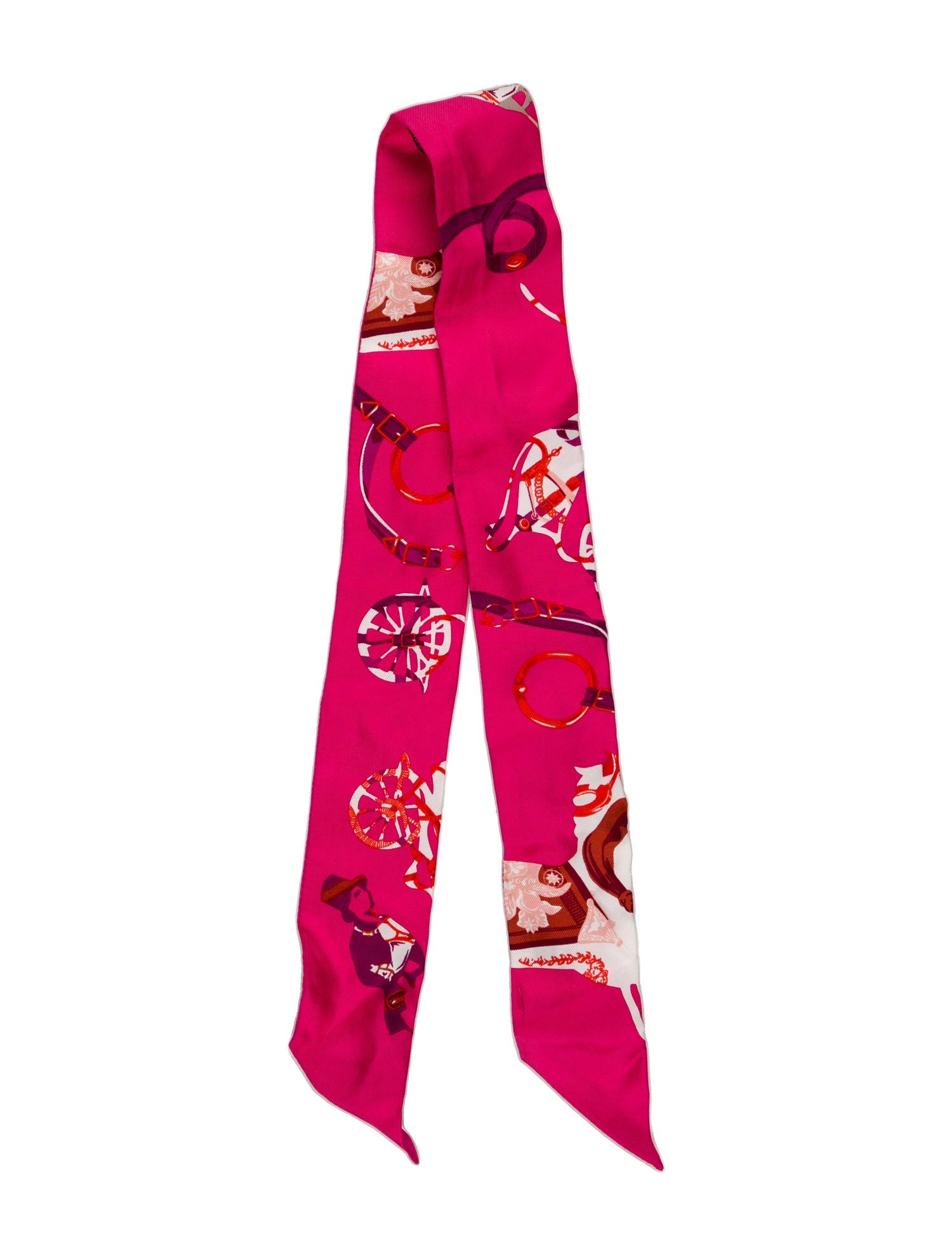 Hermès Tout en Carré Silk Twilly Scarf