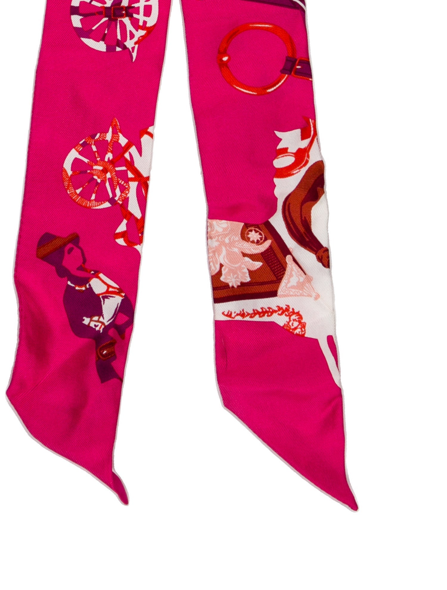 Hermès Tout en Carré Silk Twilly Scarf