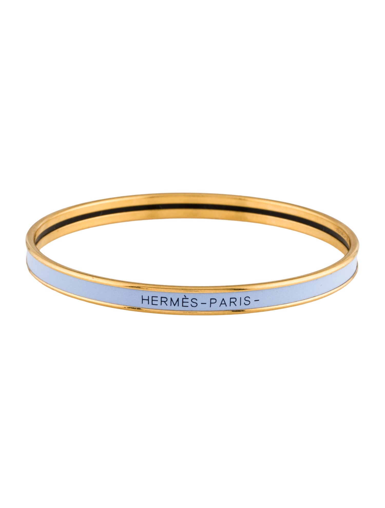 Hermès Enamel Uni Bangle Bracelet