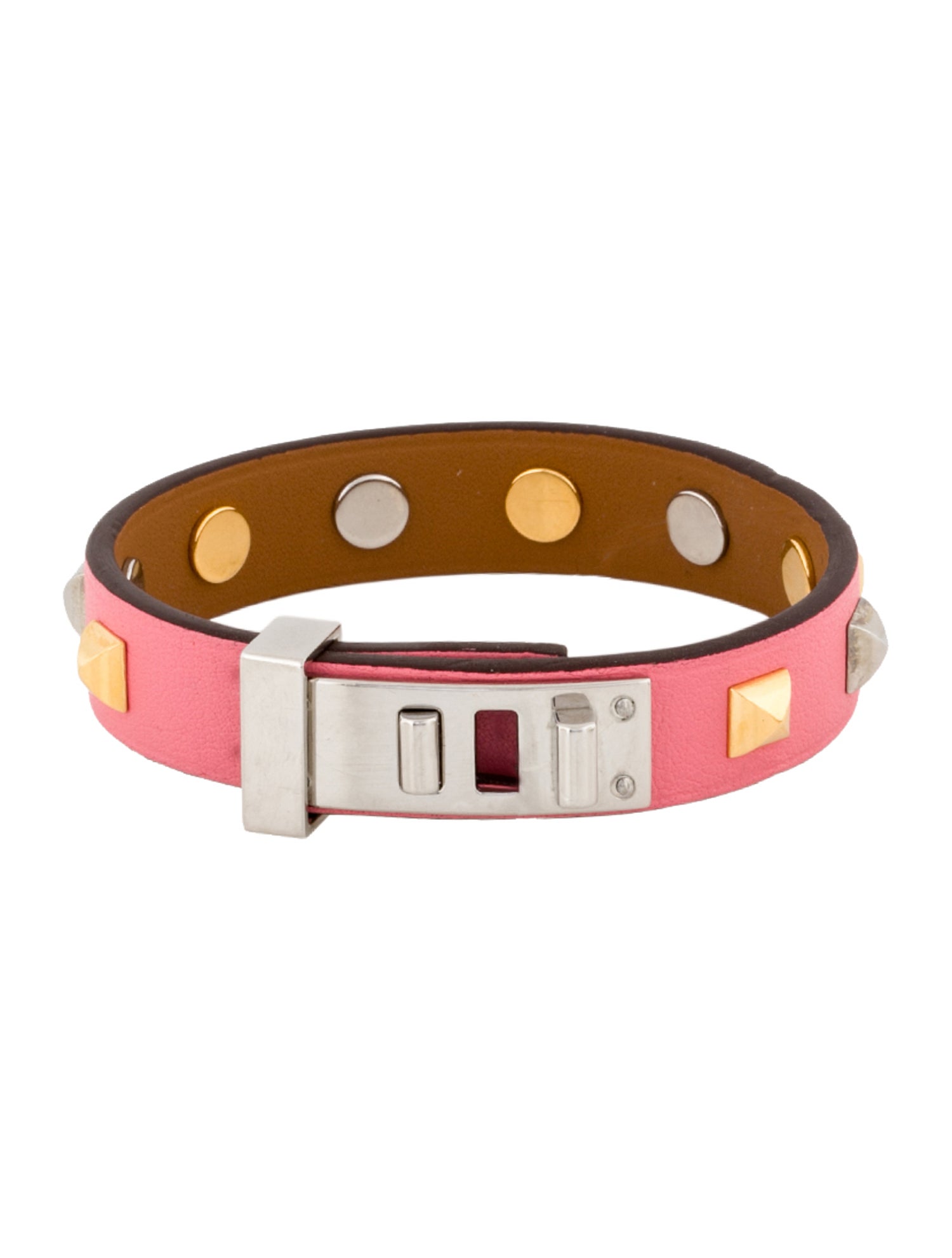Hermès Mini Dog Clous Carres Wrap Bracelet