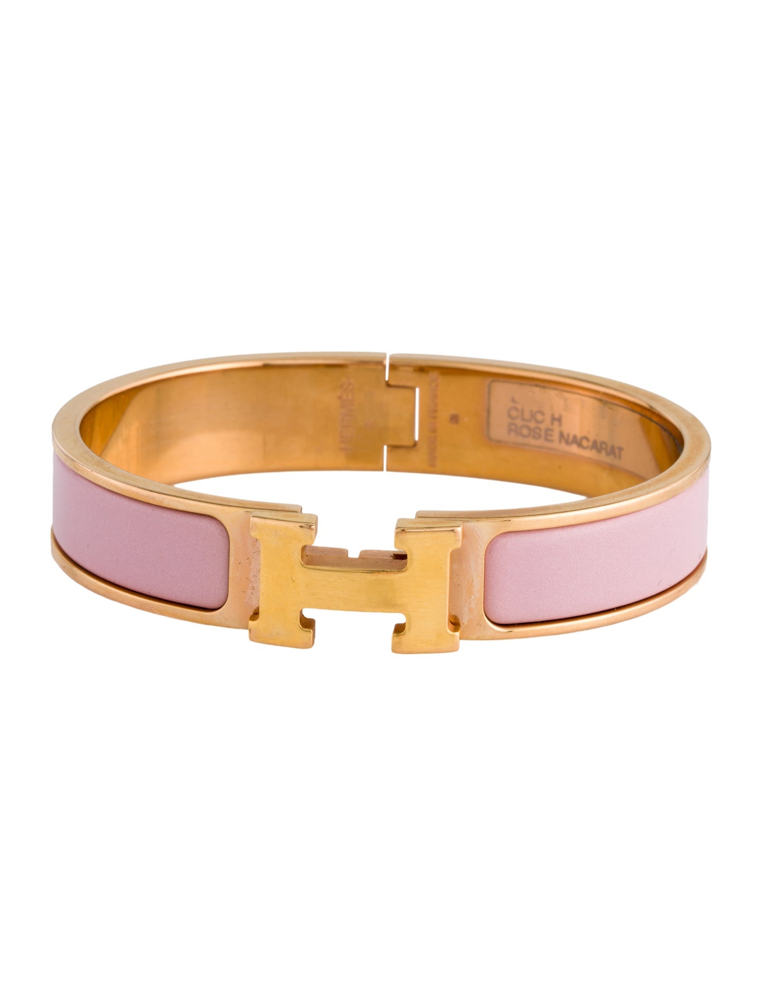 Hermès Enamel Clic H Bangle Bracelet