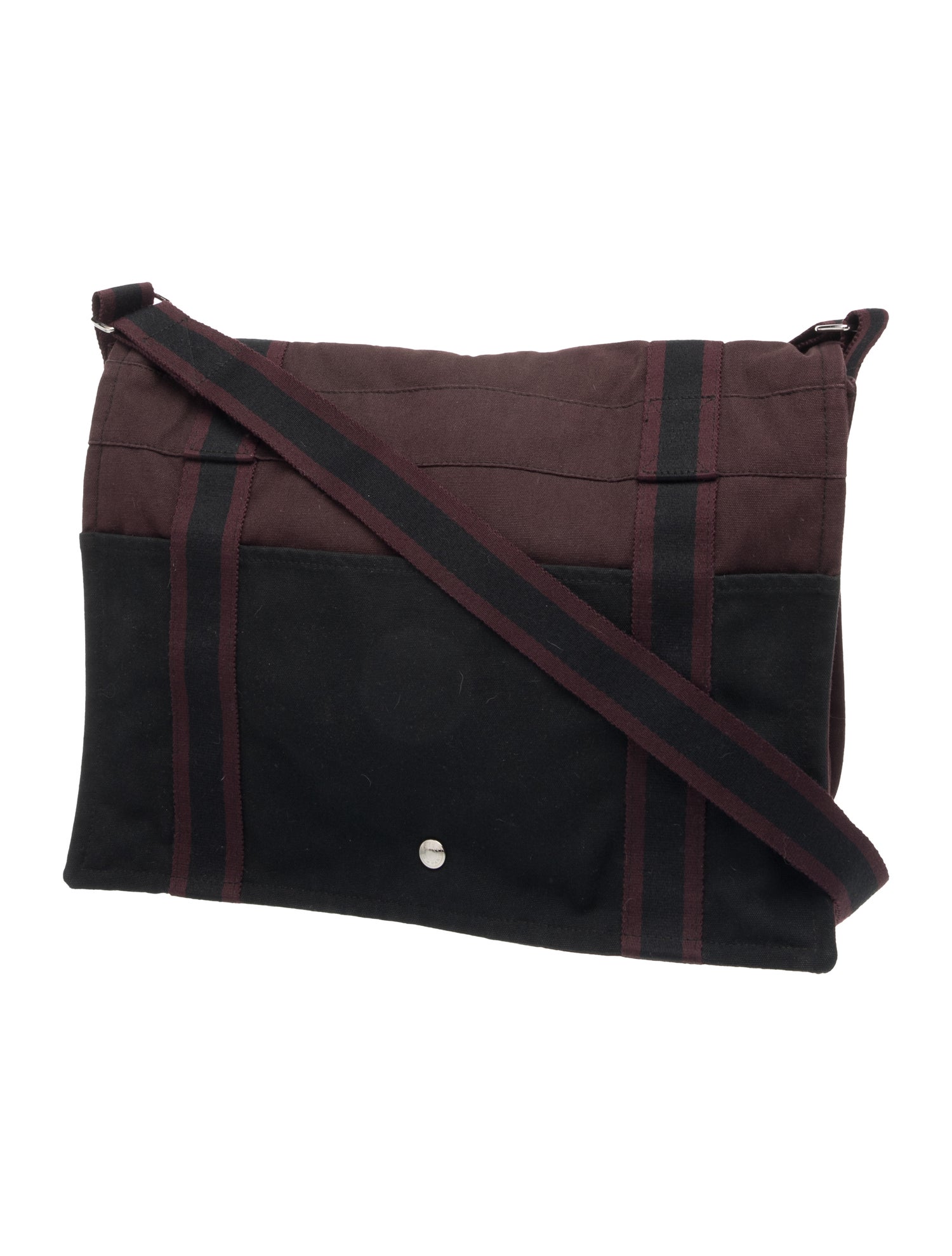 Hermès Toile Fourre-Tout Besace MM