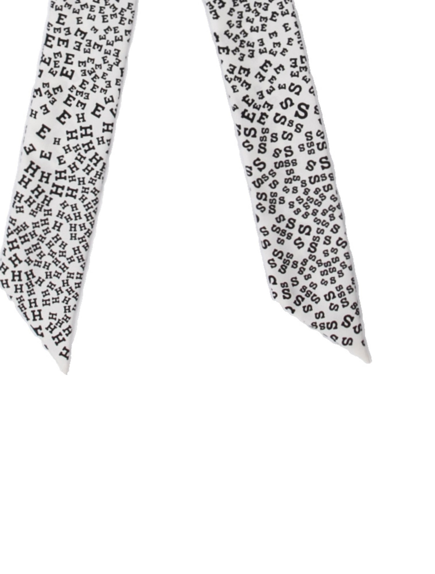 Hermès Scattered Letters Silk Twilly Scarf