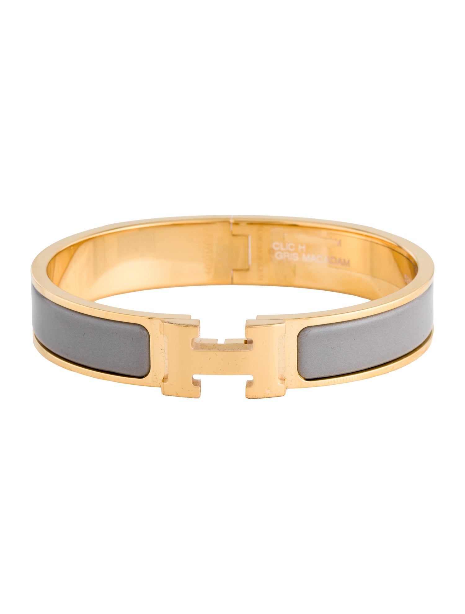Hermès Enamel Clic H Bangle Bracelet
