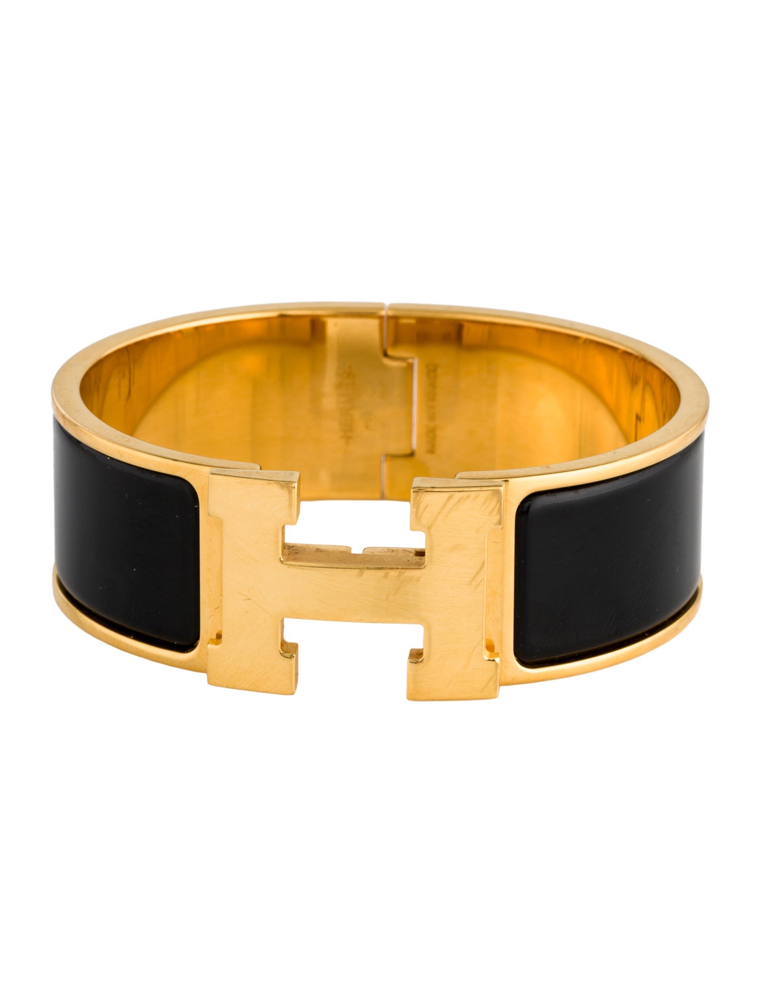 Hermès Enamel Clic Clac H Bangle Bracelet