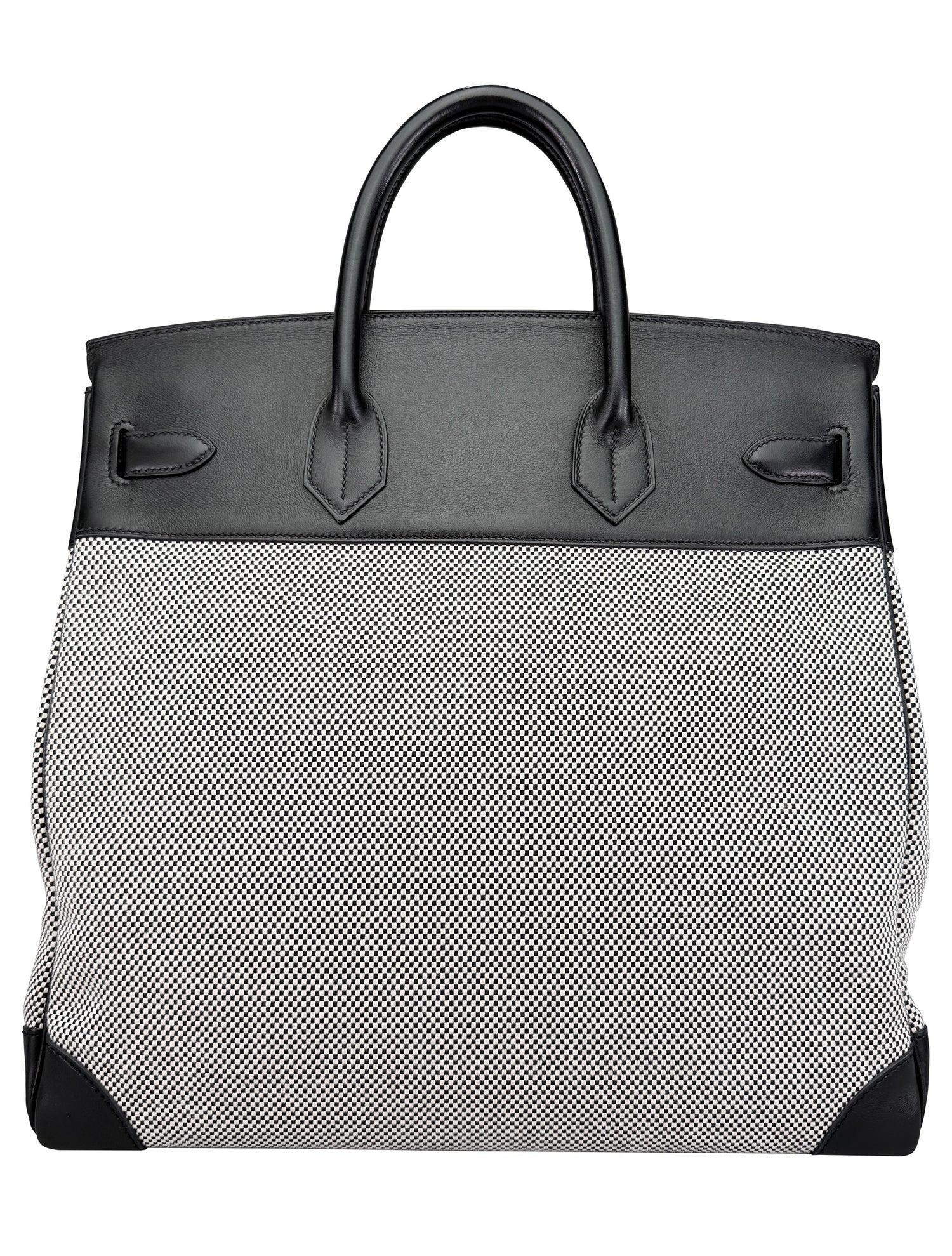 Hermès Evergrain Leather Hac Toile 40