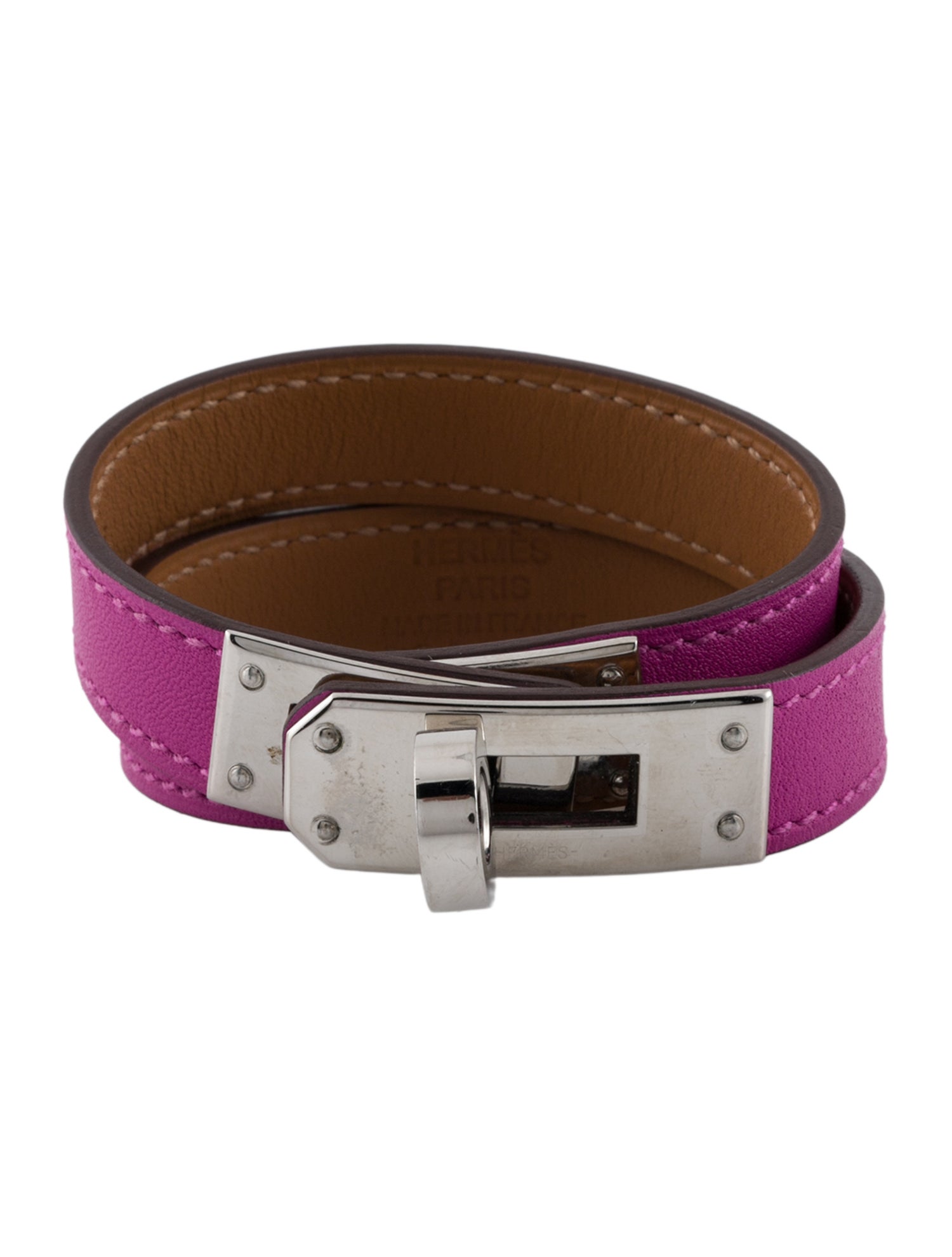 Hermès Leather Kelly Double Tour Wrap Bracelet