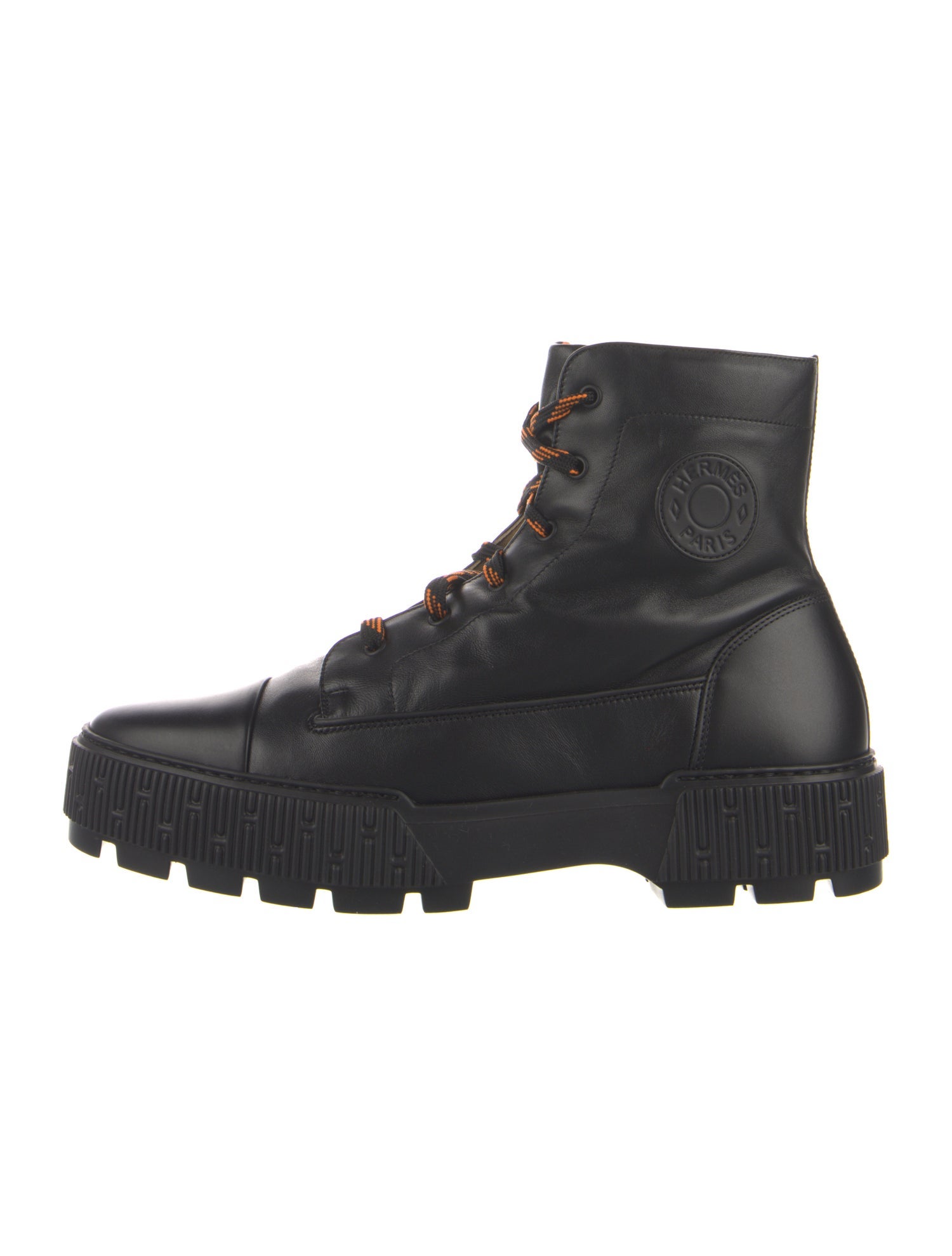 Hermès Parachute Leather Lace-Up Boots