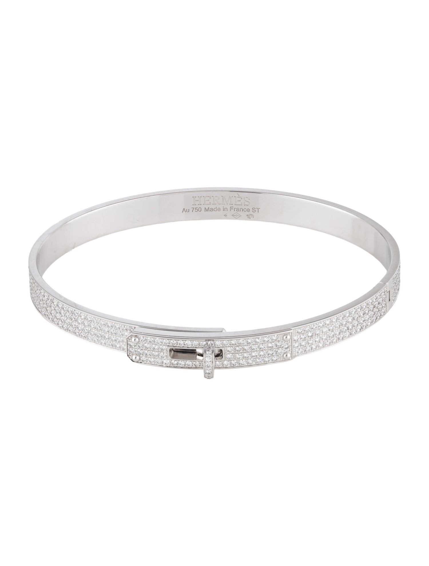 Hermès 18K Diamond Kelly Bracelet, Small Model