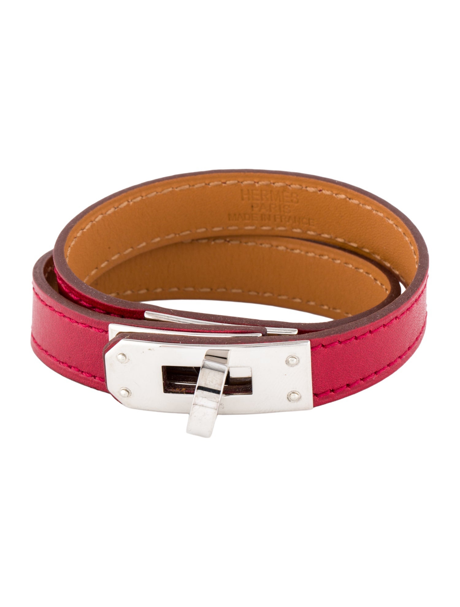 Hermès Leather Kelly Double Tour Wrap Bracelet