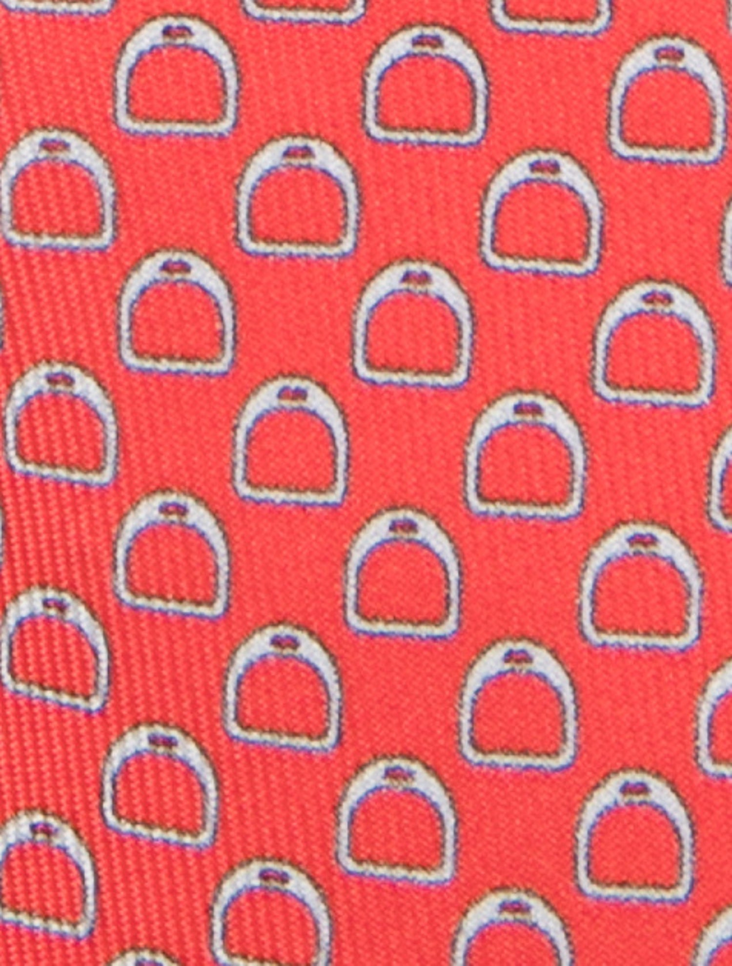 Hermès Silk tie Featuring Horseshoe Pattern.