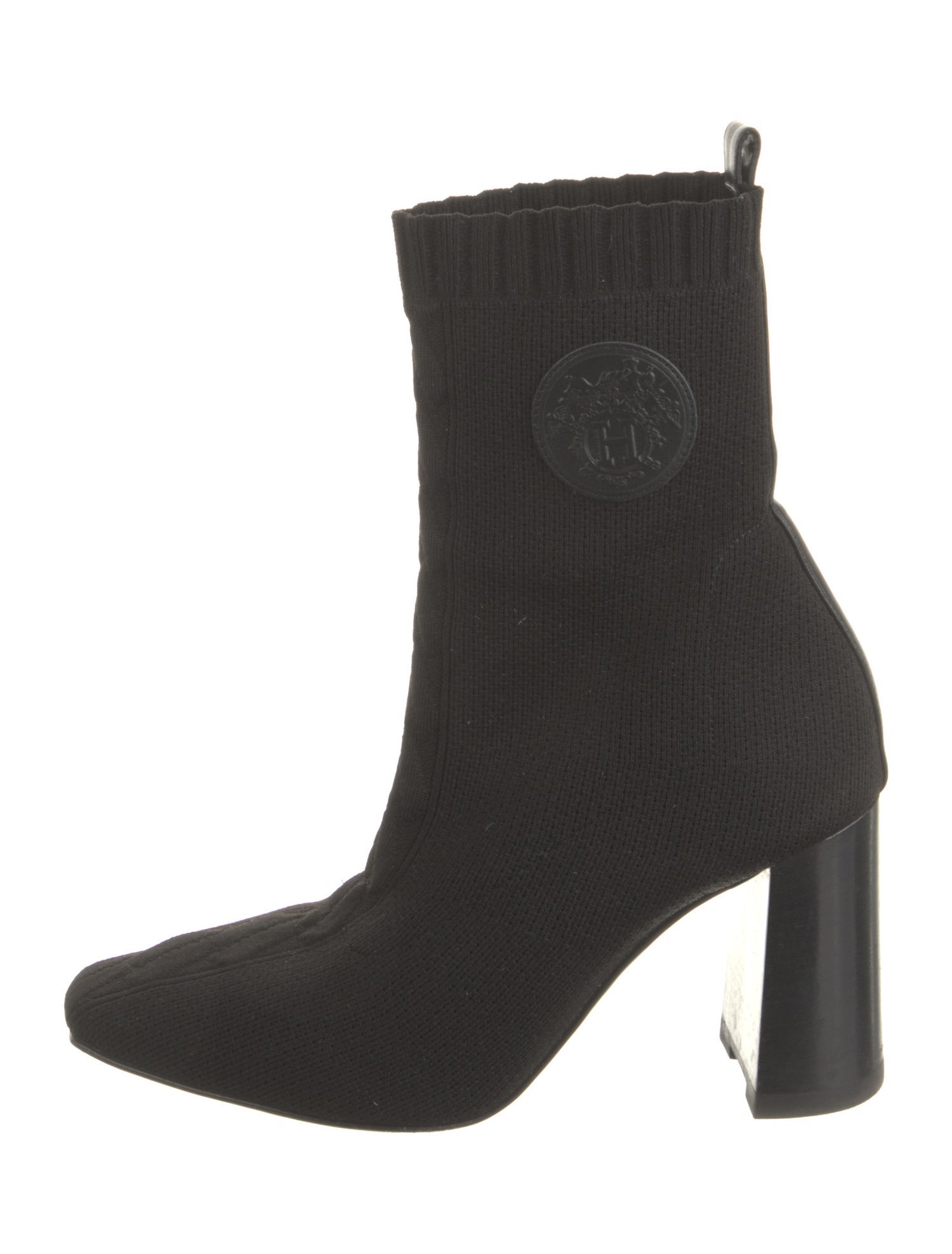 Hermès Volver 60 Leather Trim Embellishment Sock Boots