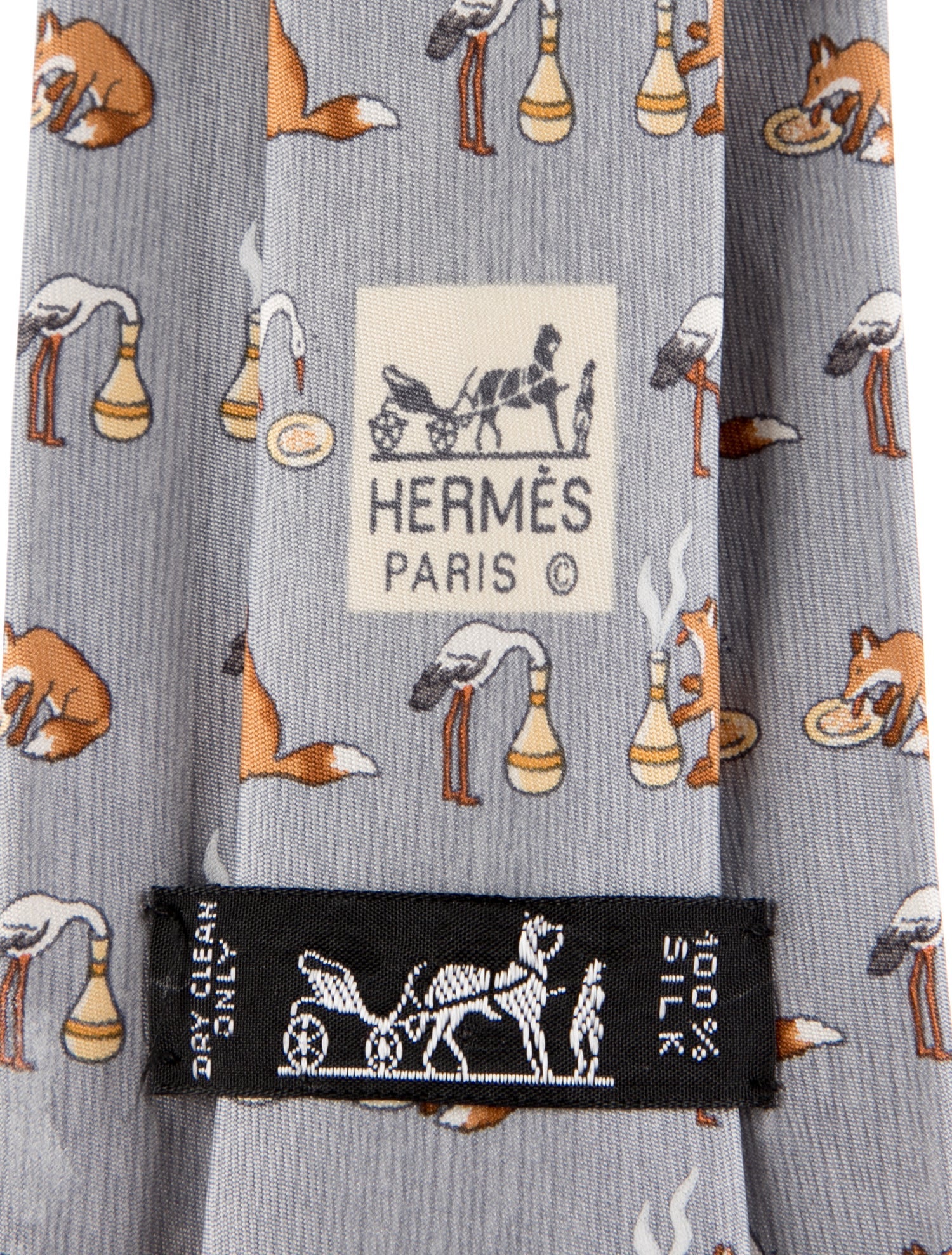 Hermès Silk Pattern Tie