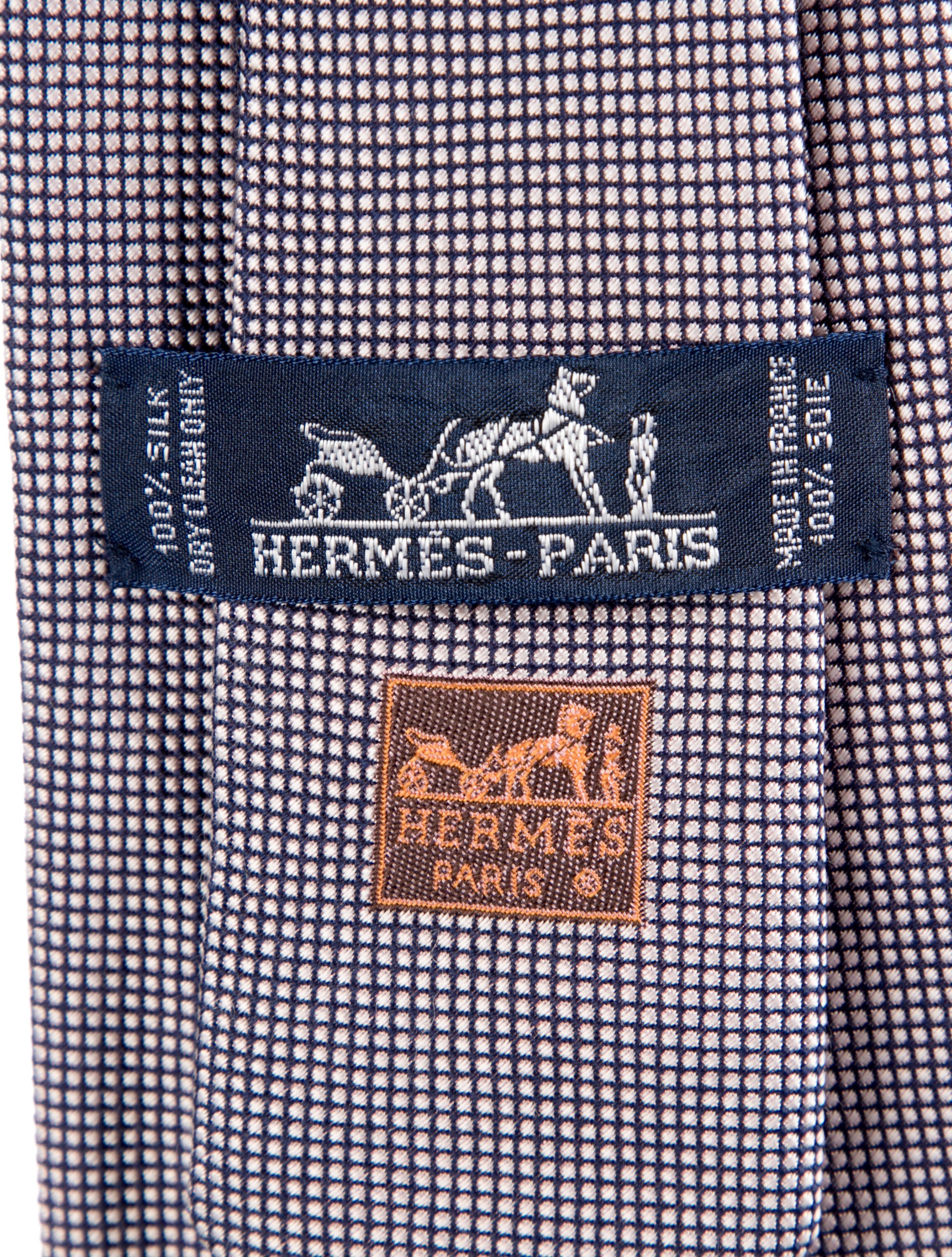 Hermès pattern print tie