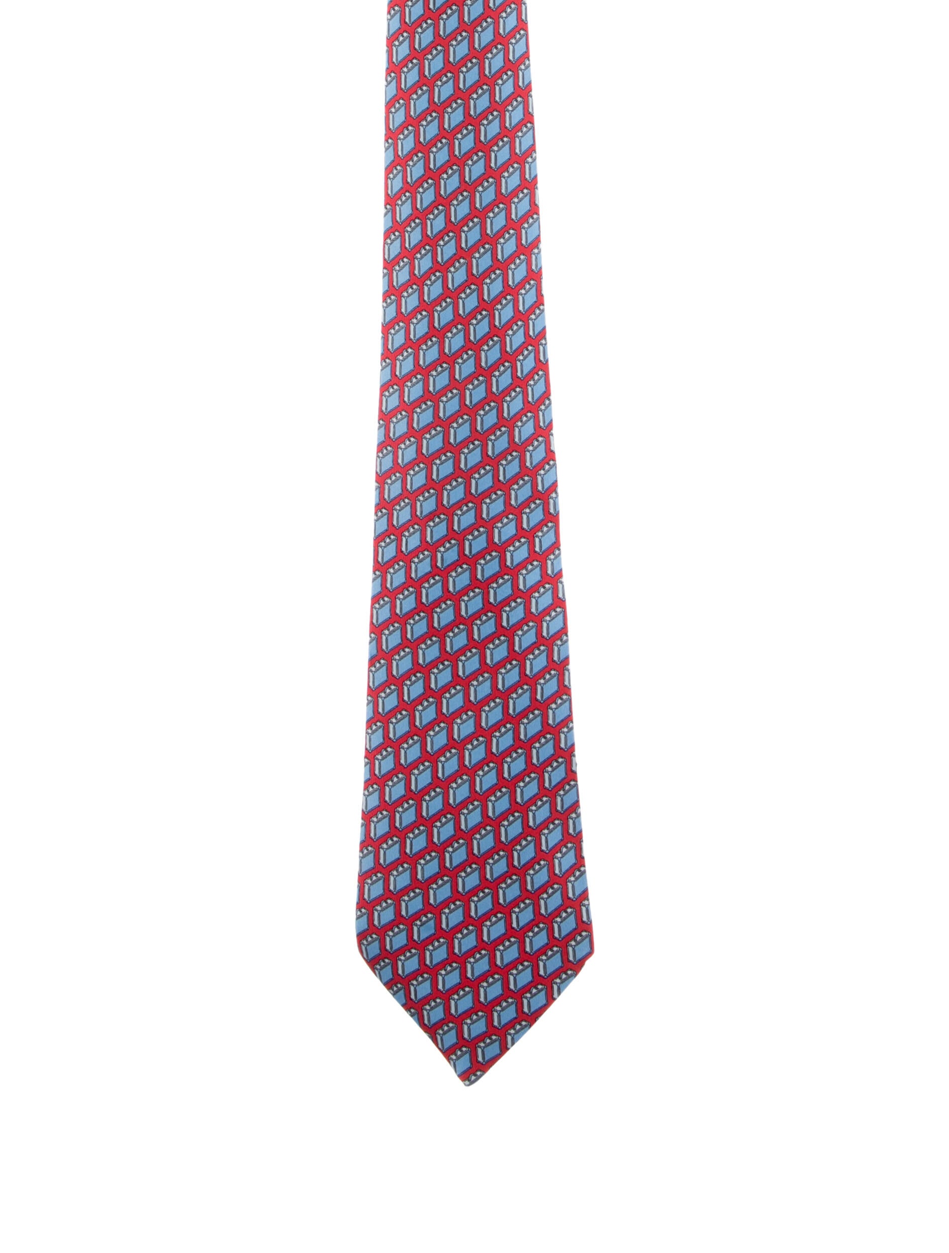 Hermès pattern print tie