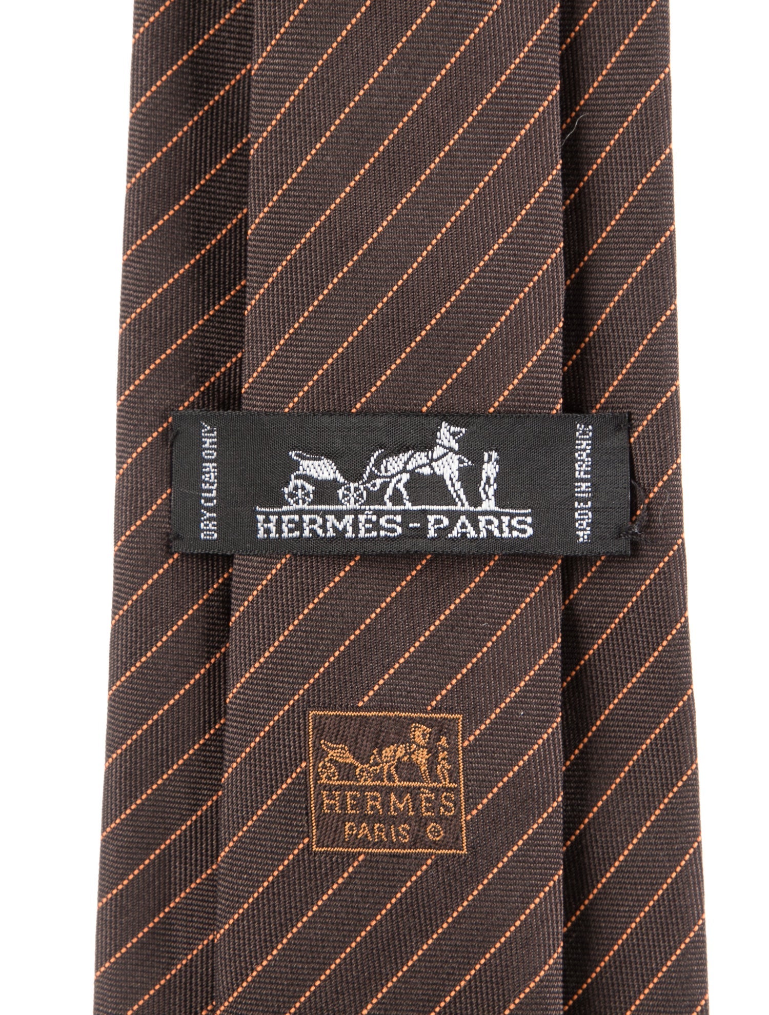 Hermès striped print tie
