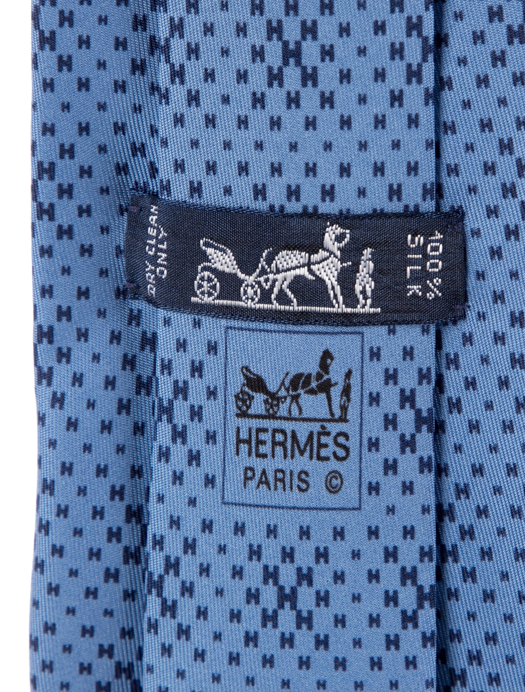 Hermès pattern print tie