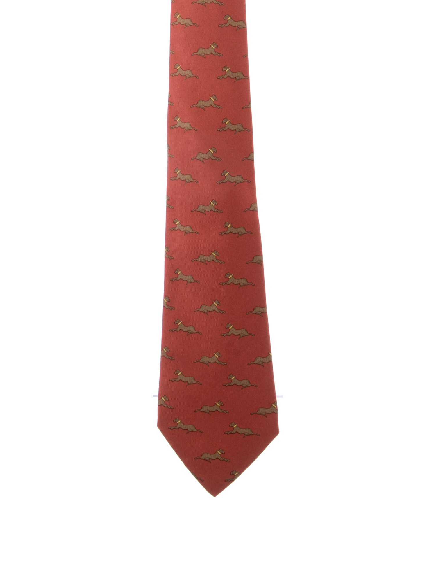 Hermès pattern print tie