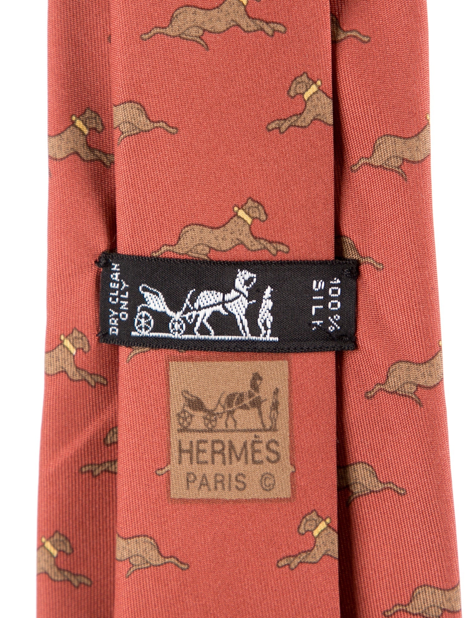 Hermès pattern print tie