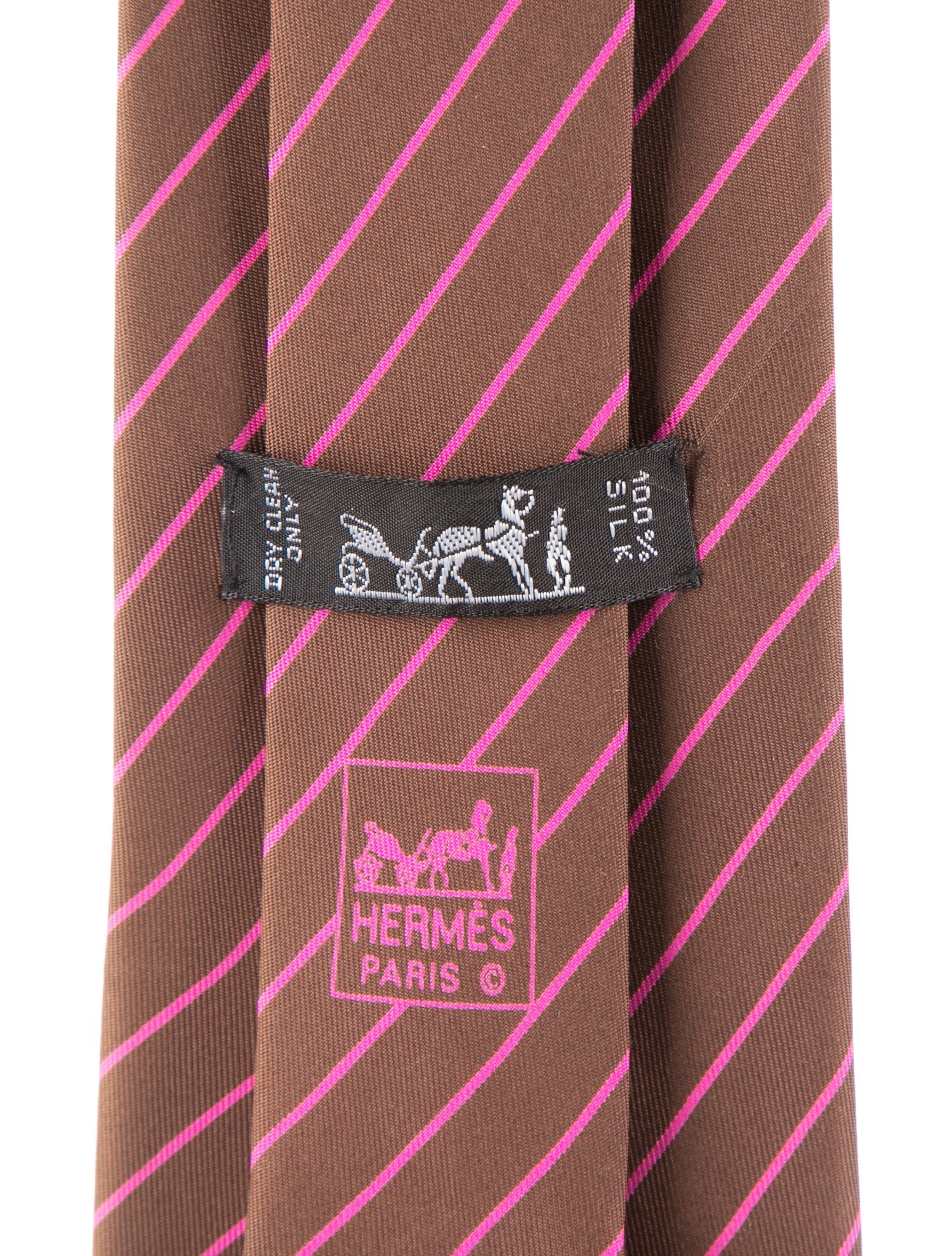 Hermès stripped pattern tie