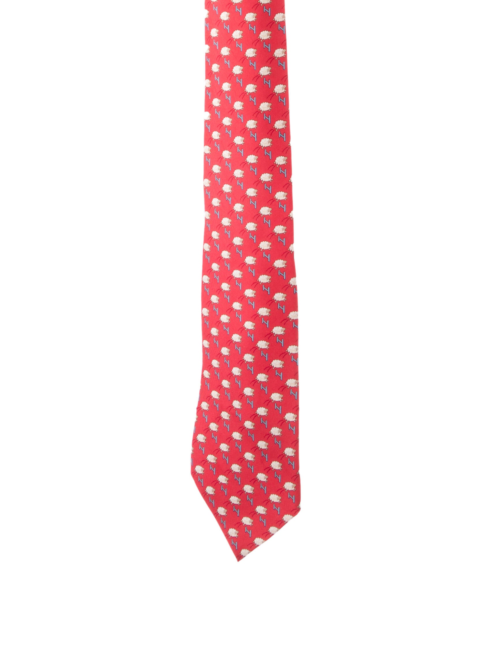 Hermès pattern print tie