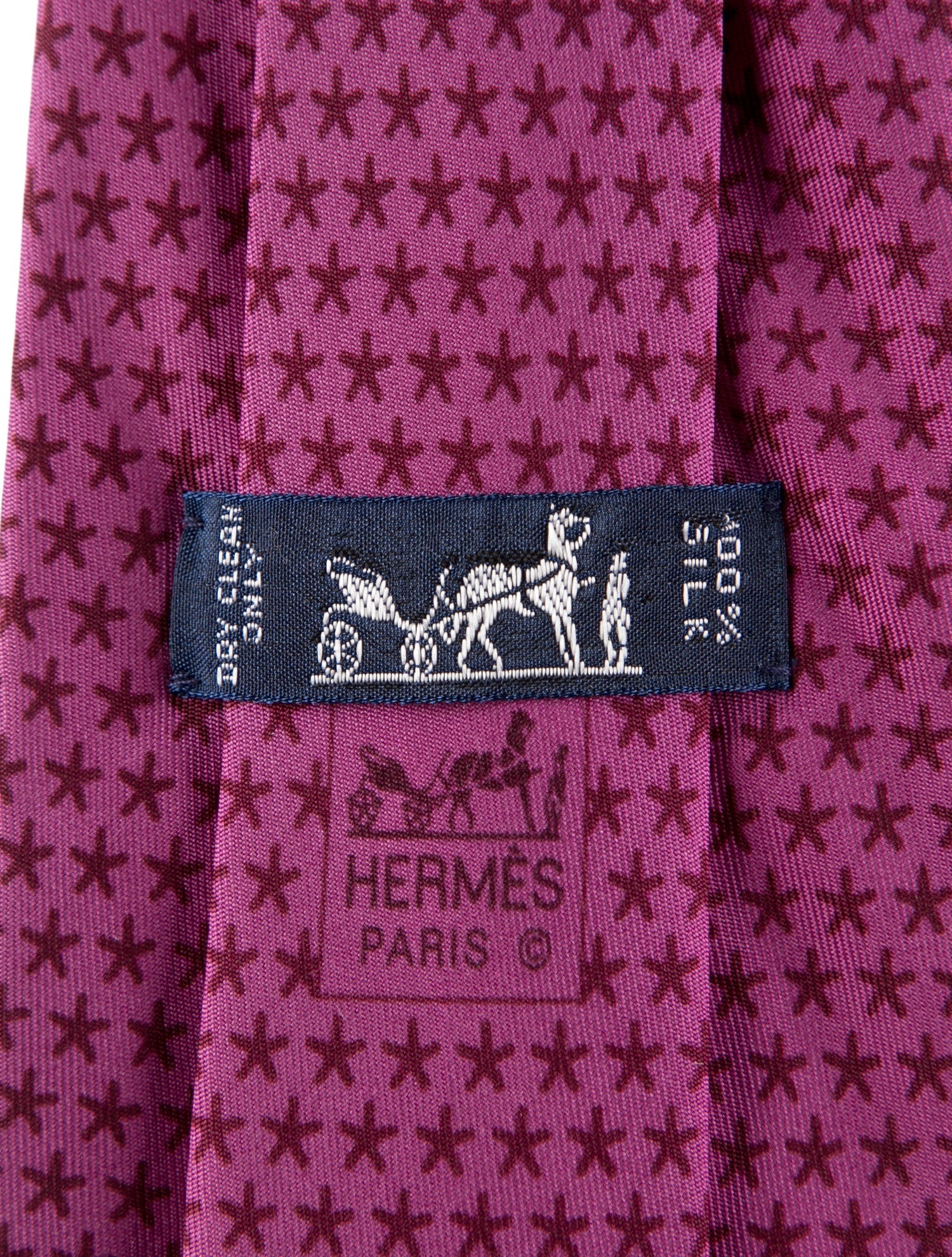 Hermès pattern print tie