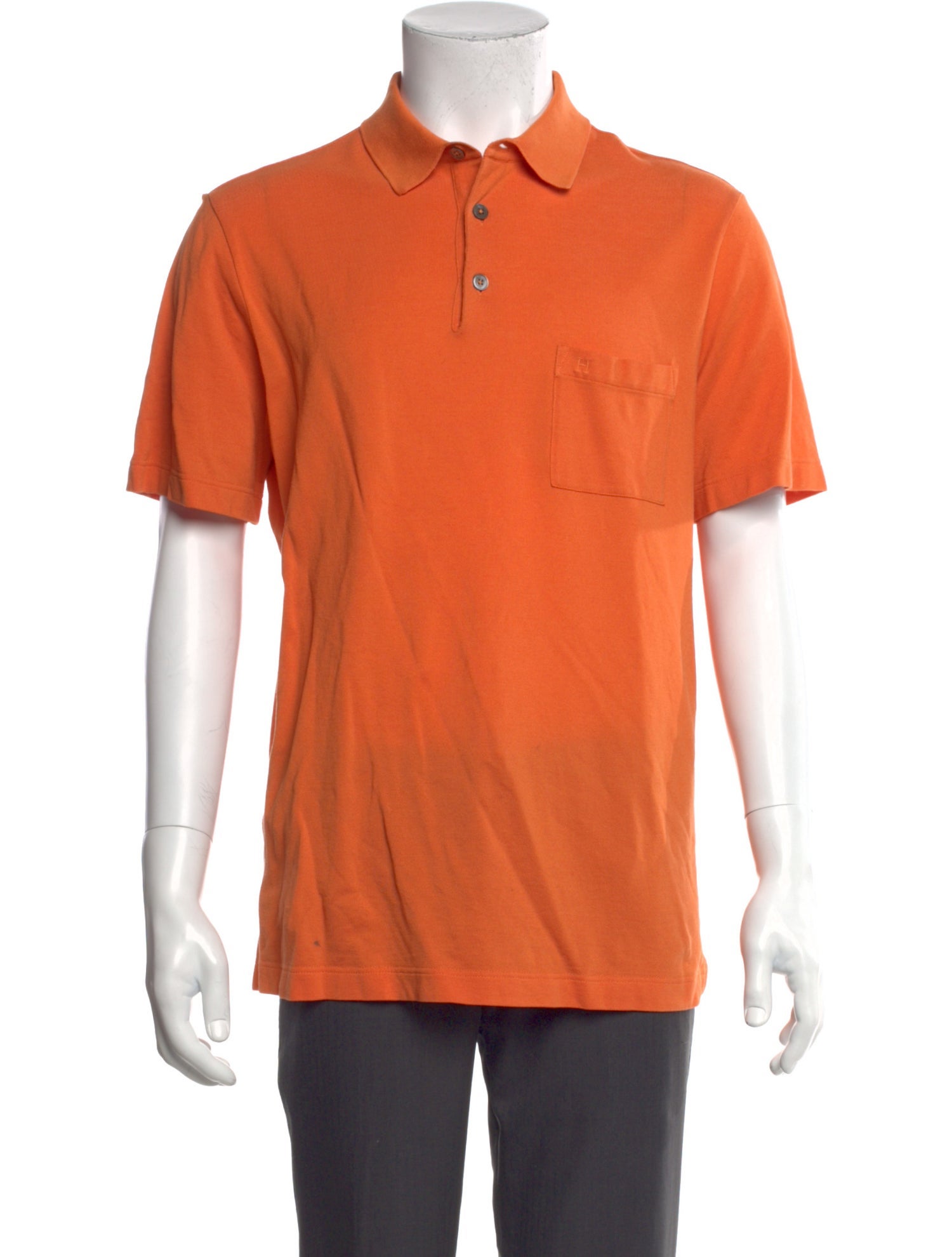 Hermès Collar Short Sleeve Polo Shirt
