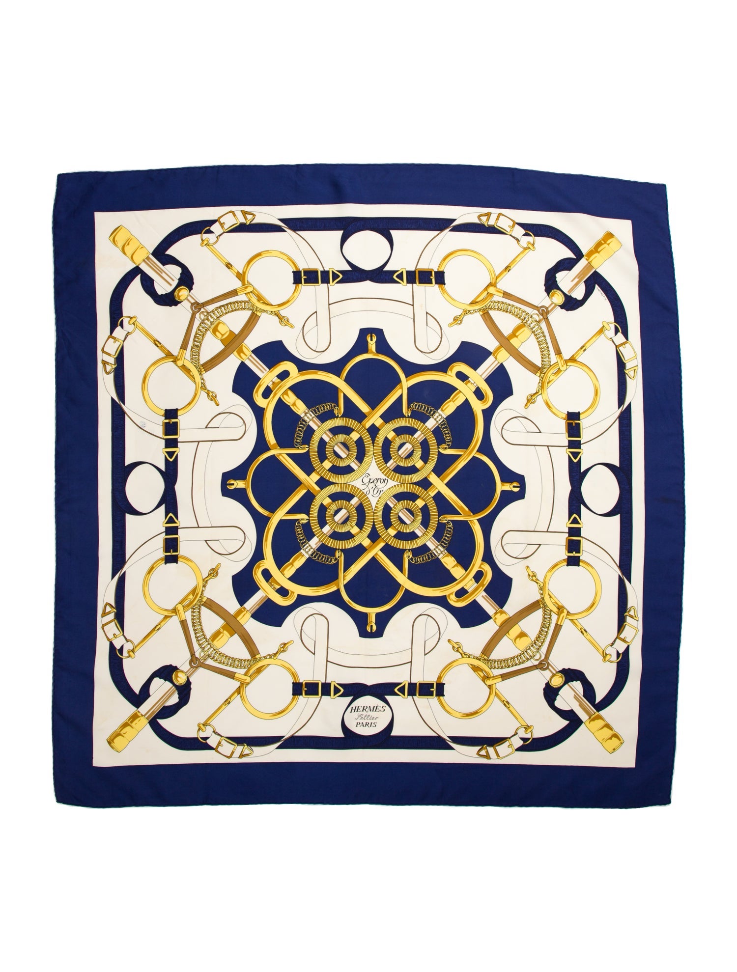 Hermès Eperon D'Or Silk Scarf