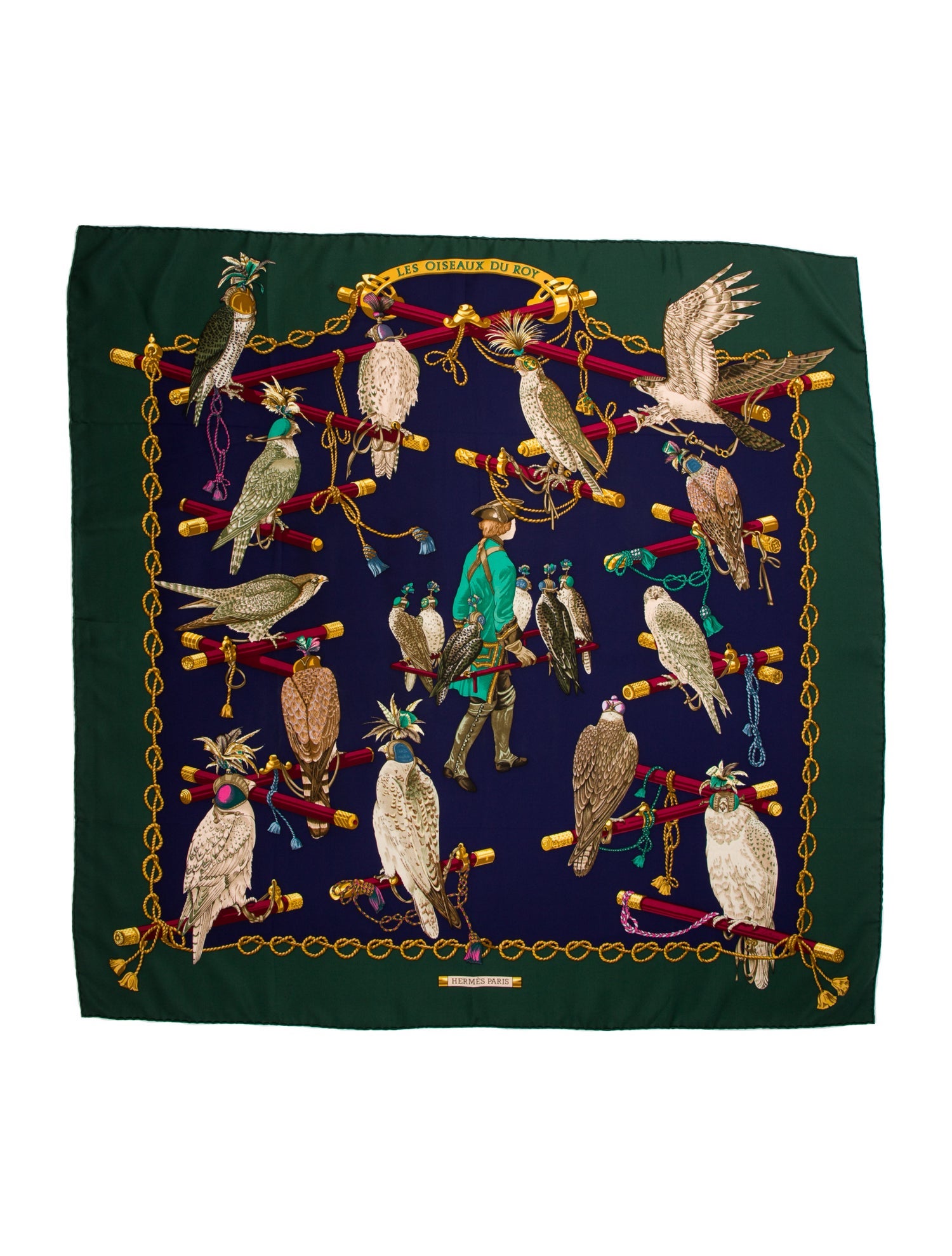 Hermès Les Oiseaux Du Roy Silk Scarf