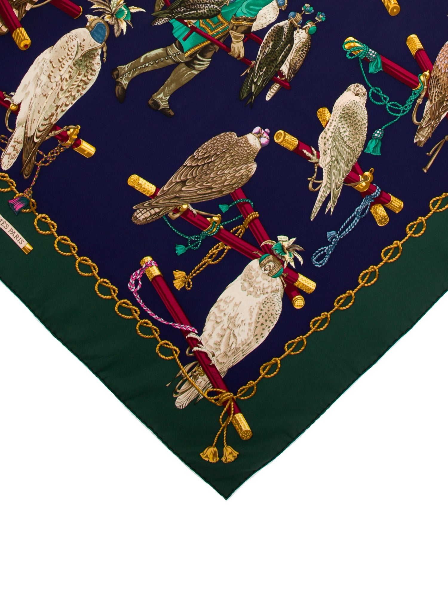 Hermès Les Oiseaux Du Roy Silk Scarf