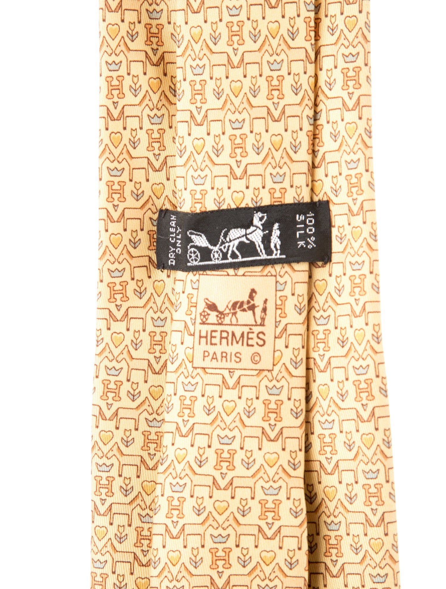 Hermès Silk Patterned Tie