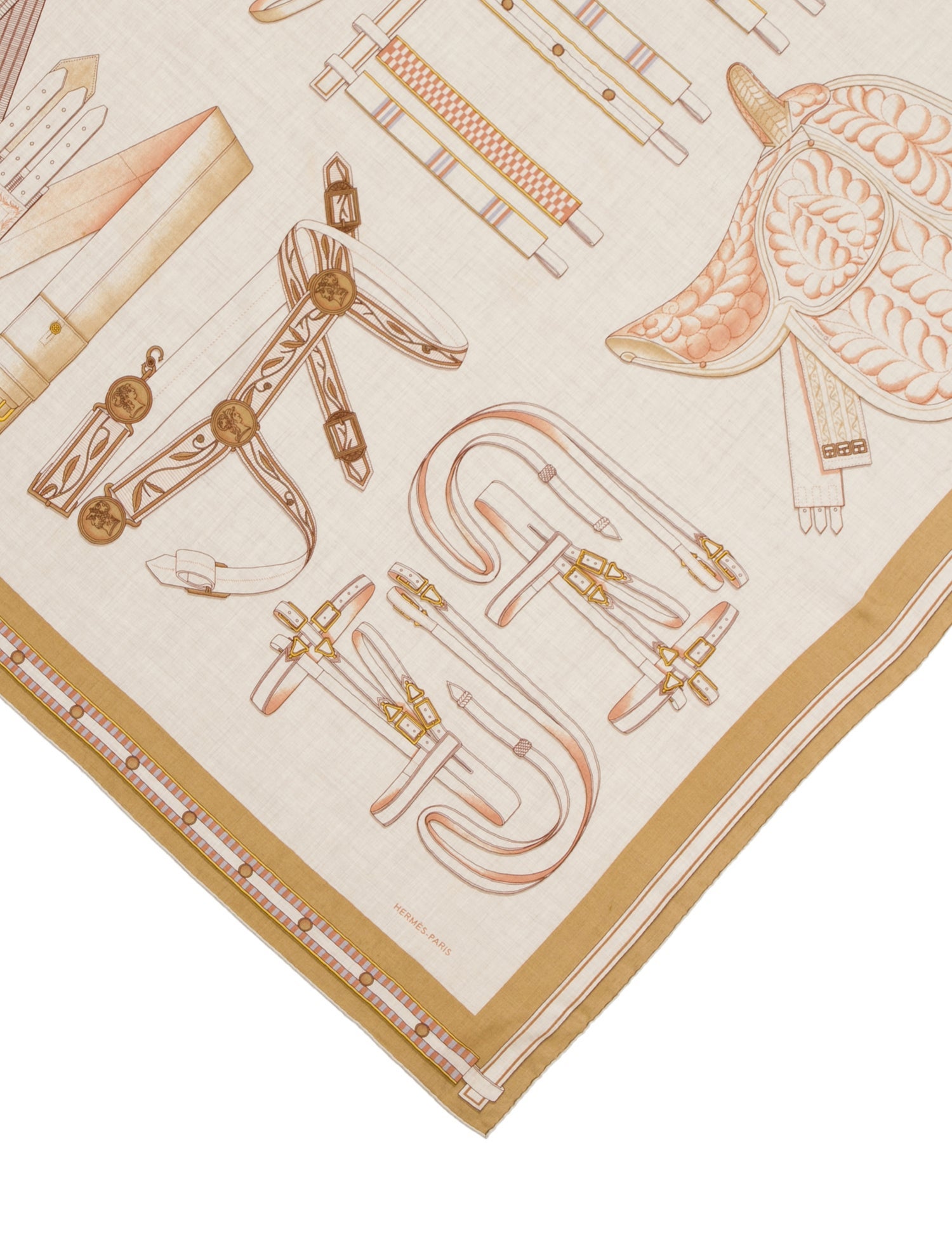 Hermès Lettres Equestres Cashmere Shawl