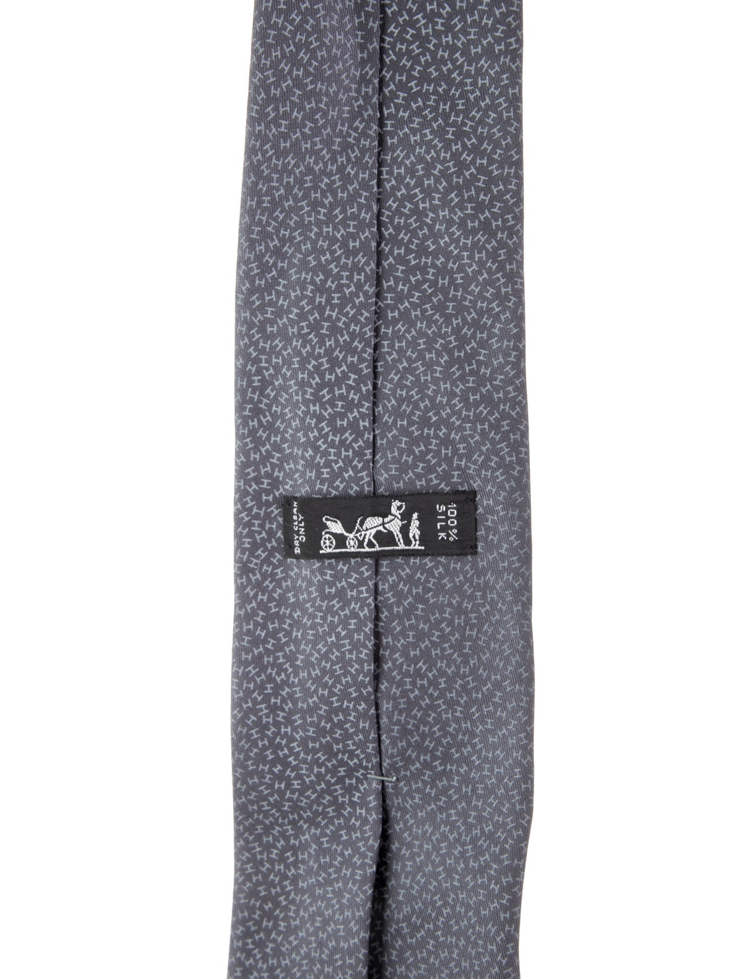 Hermès Patterned Silk Tie