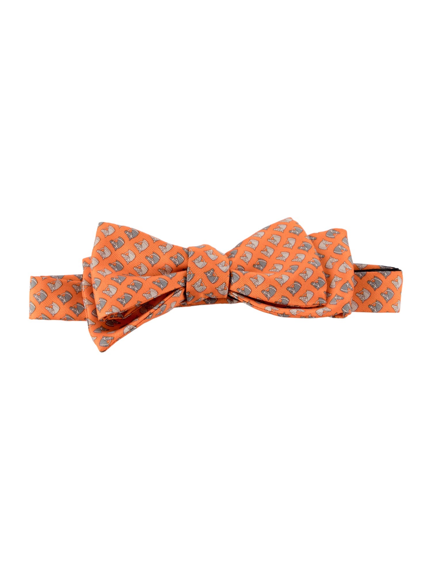 Hermès Silk Patterned Bow Tie
