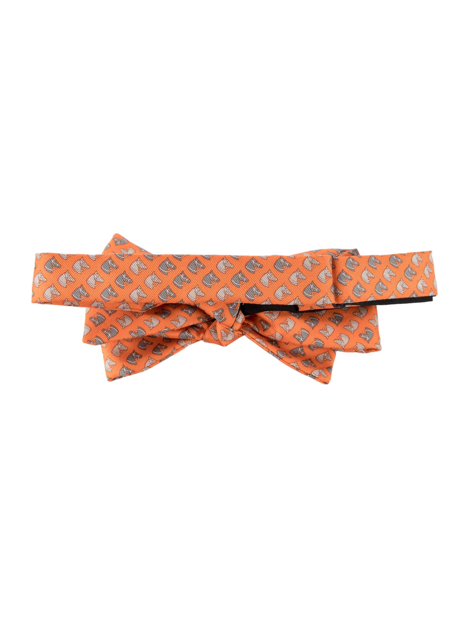 Hermès Silk Patterned Bow Tie