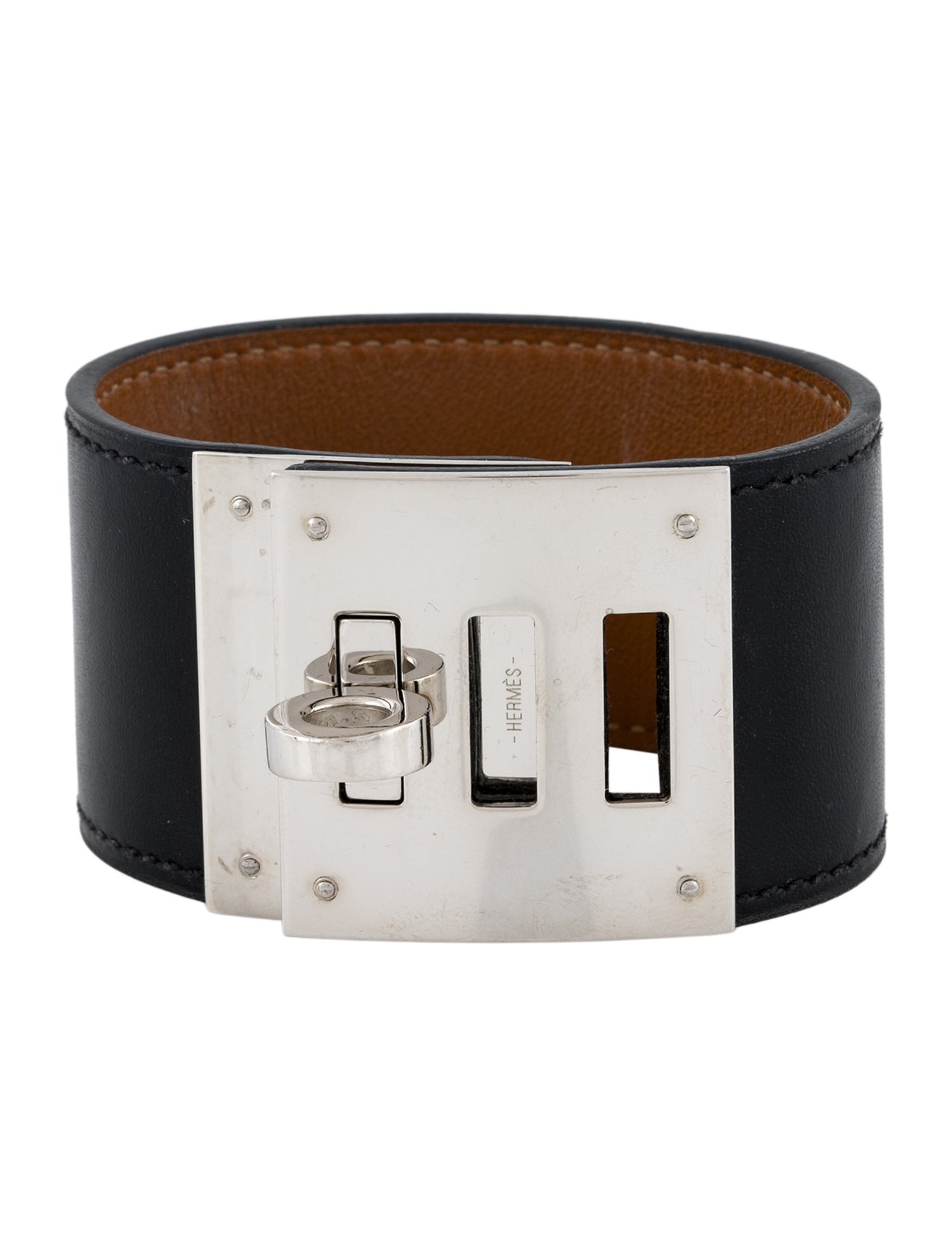 Hermès Leather Kelly Dog Bracelet