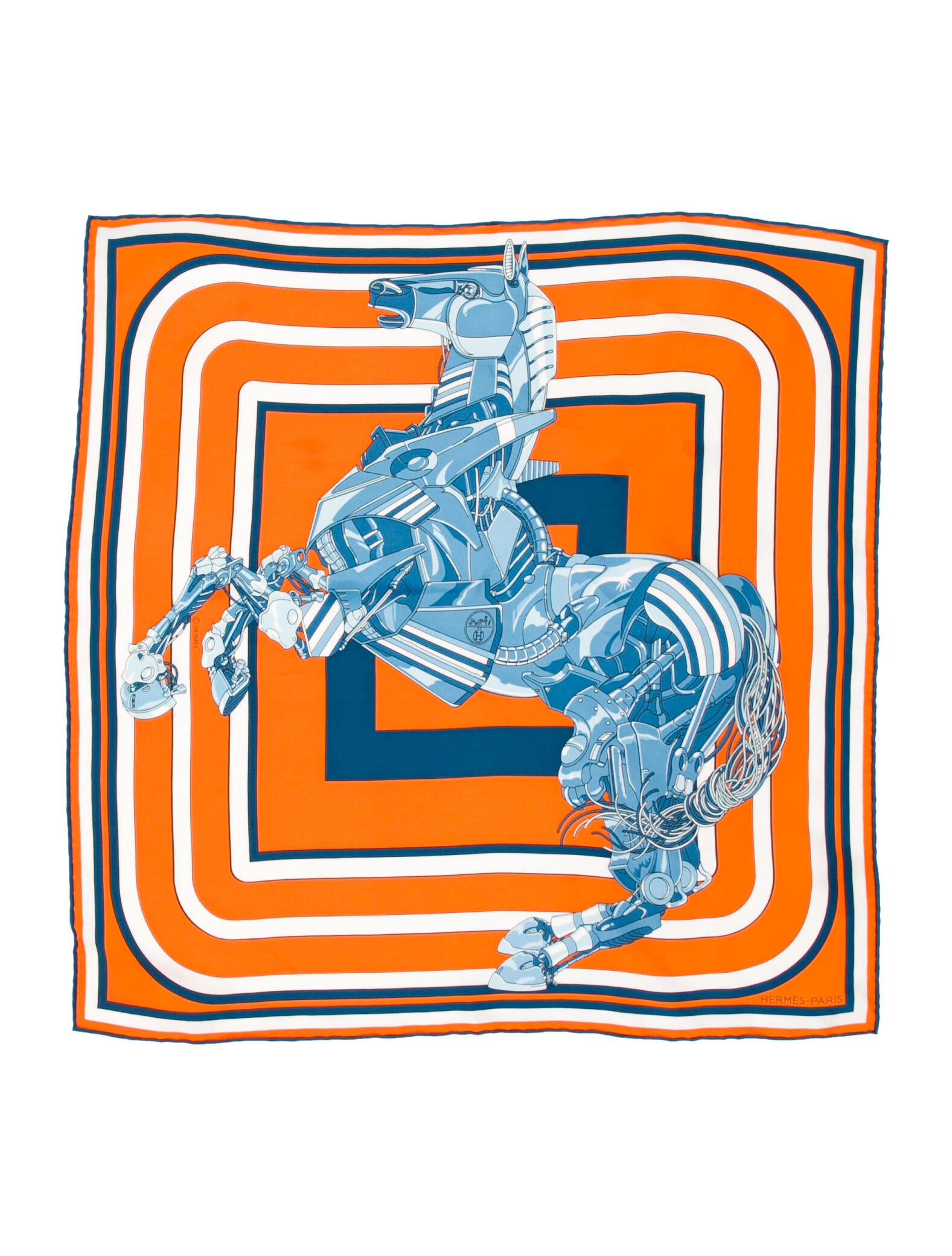 Hermès Robocabar Silk Scarf