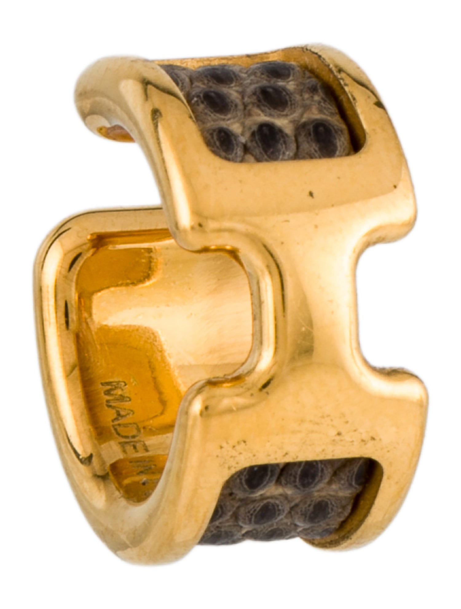 Hermès Leather Olympe Ear Cuff