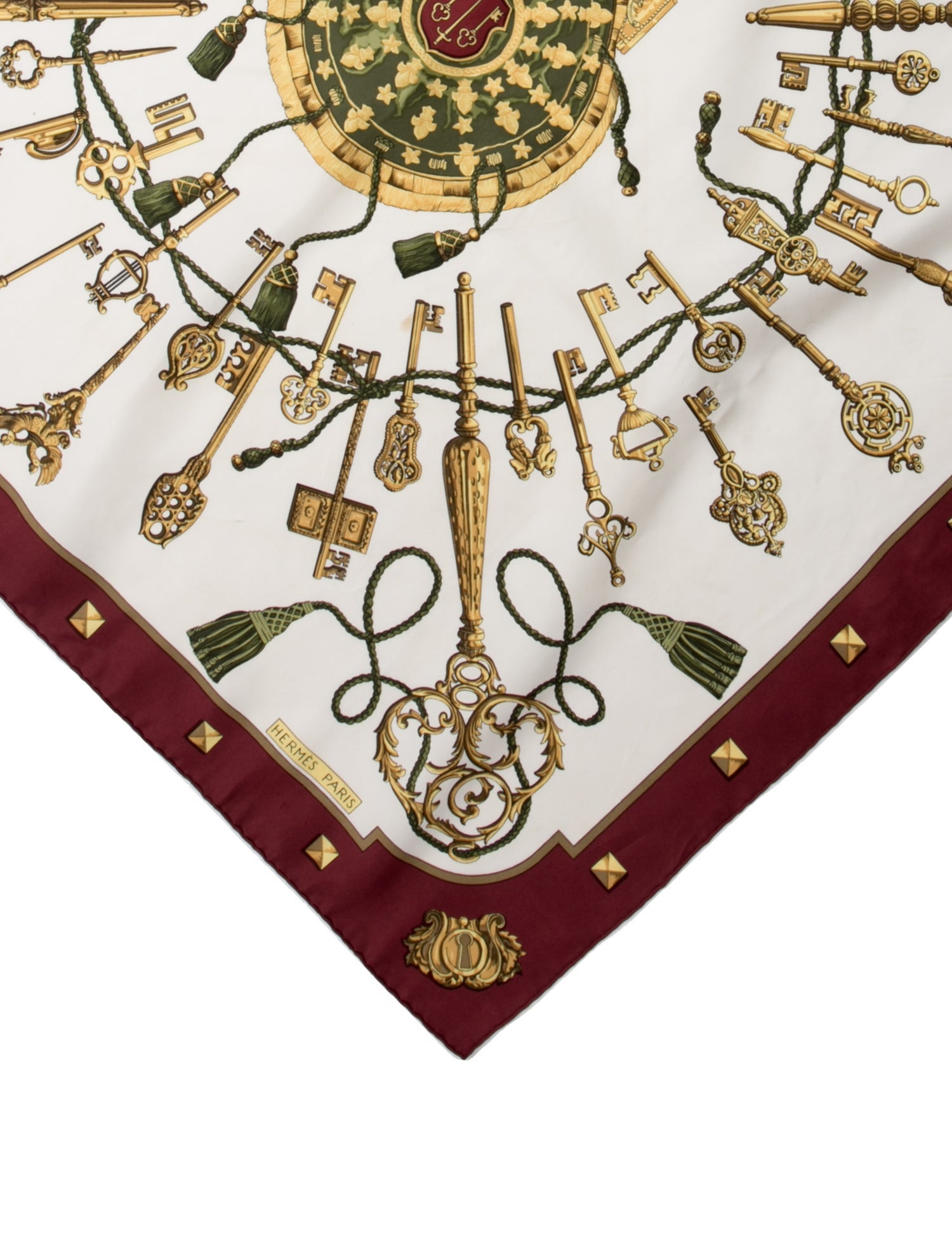 Hermès Les Clés Silk Scarf