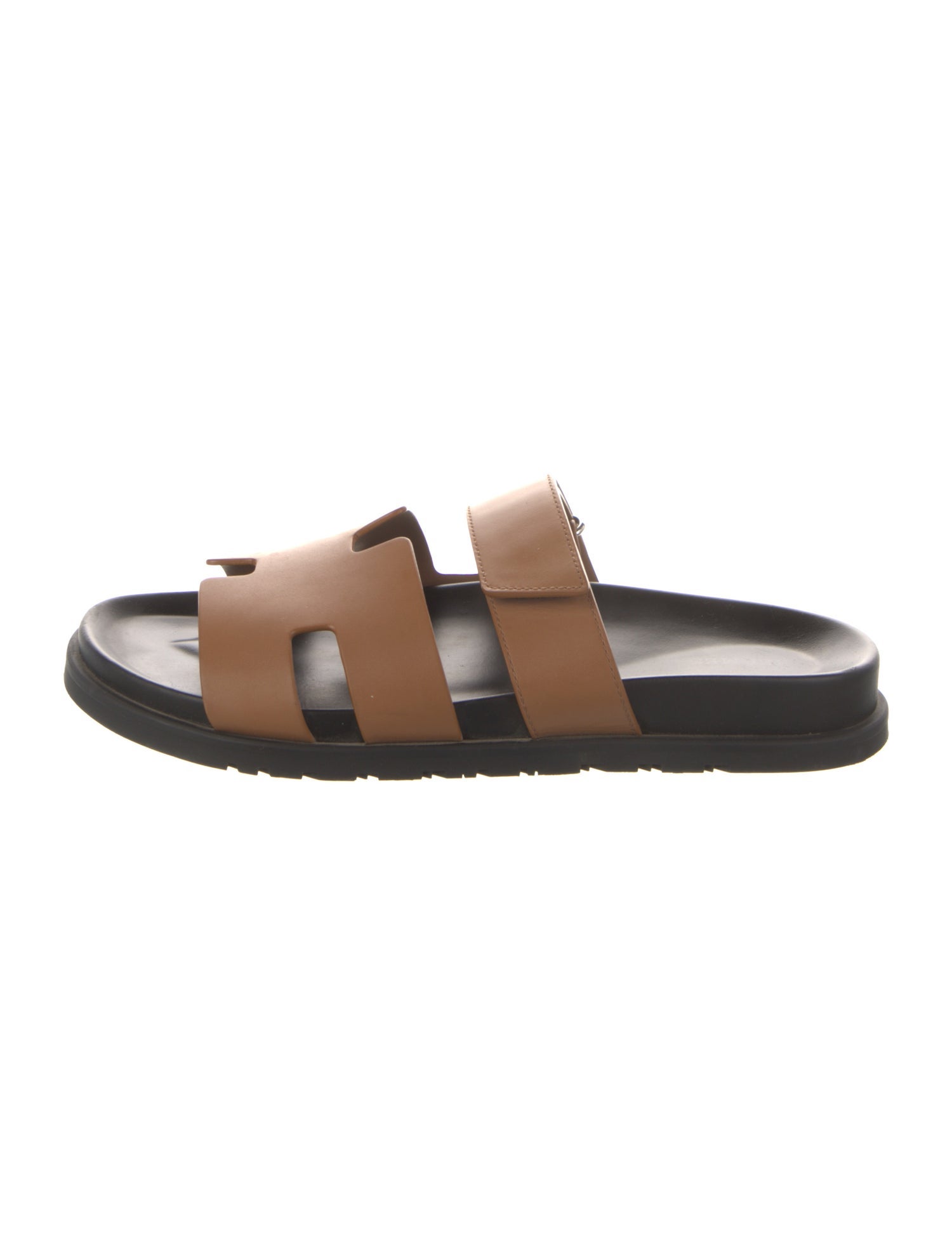 Hermès Chypre Leather Slides
