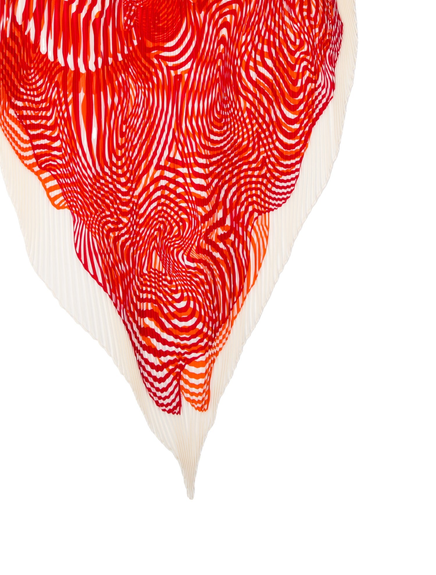 Hermès Onde de Chic Silk Plissé Scarf