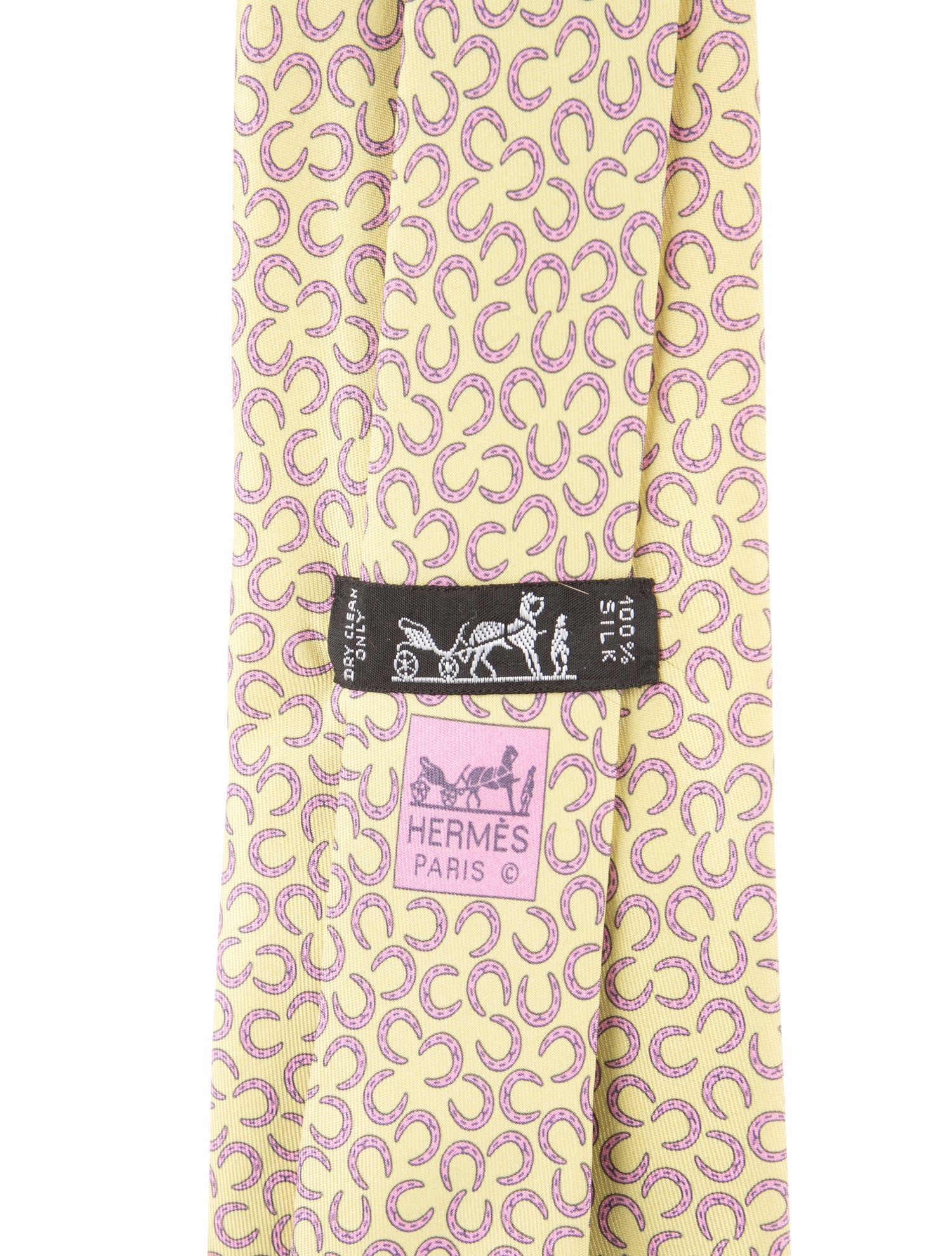 Hermès Pattern Print Silk Tie