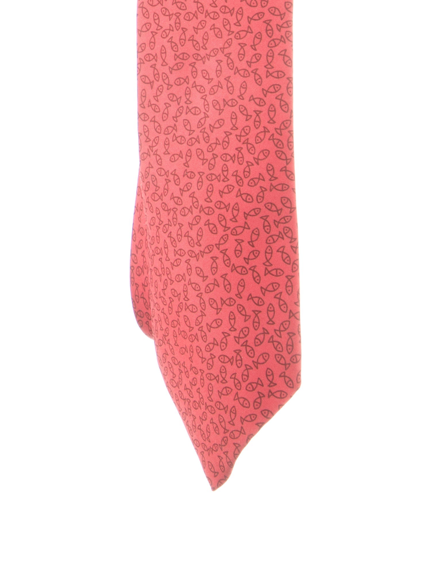 Hermès Pattern Print Silk Tie