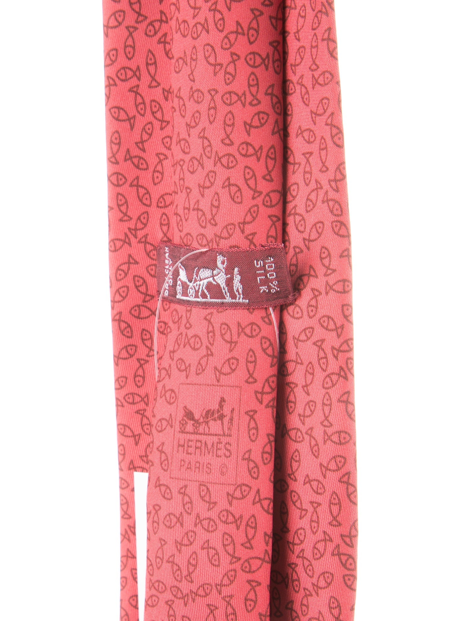 Hermès Pattern Print Silk Tie