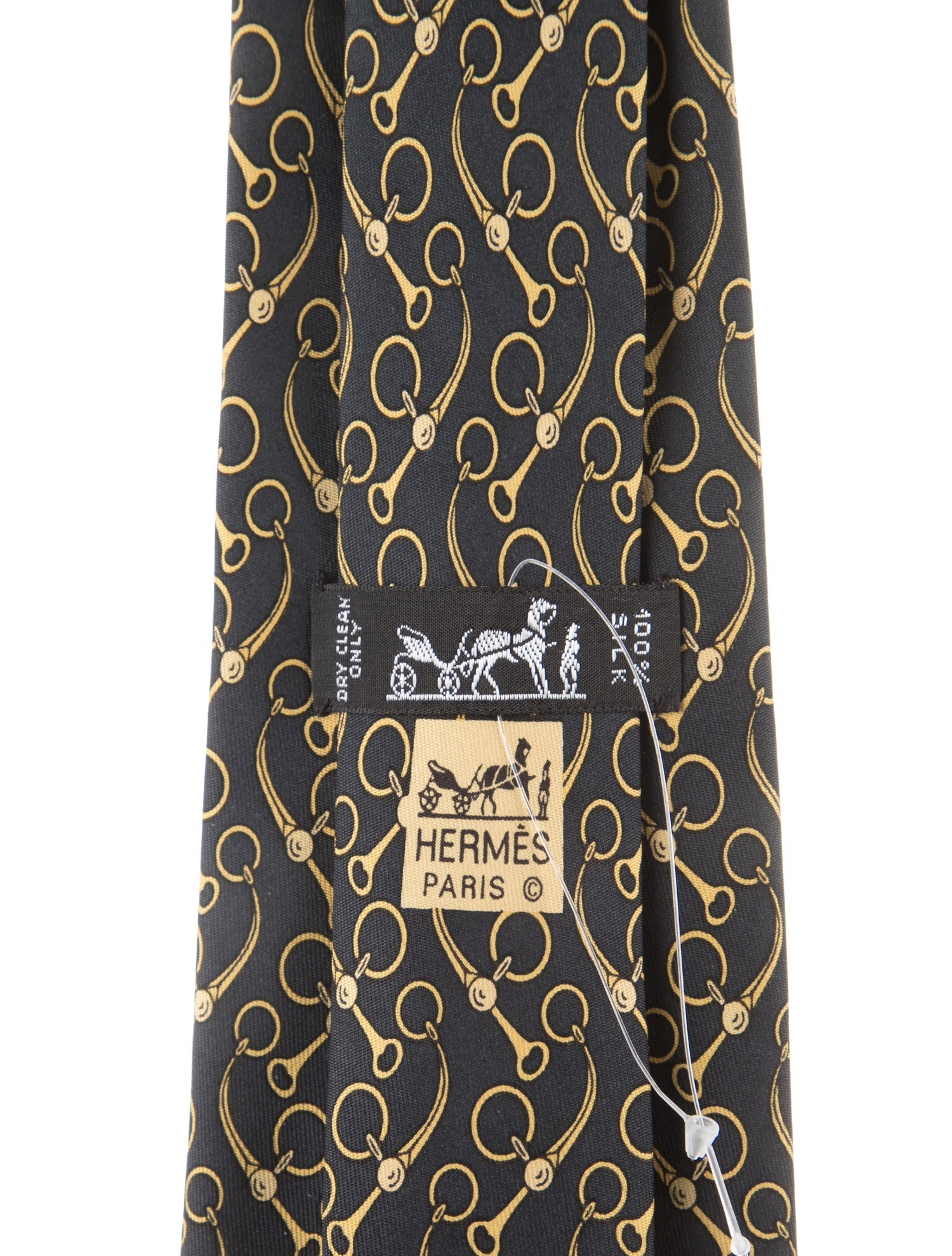 Hermès Pattern Print Silk Tie