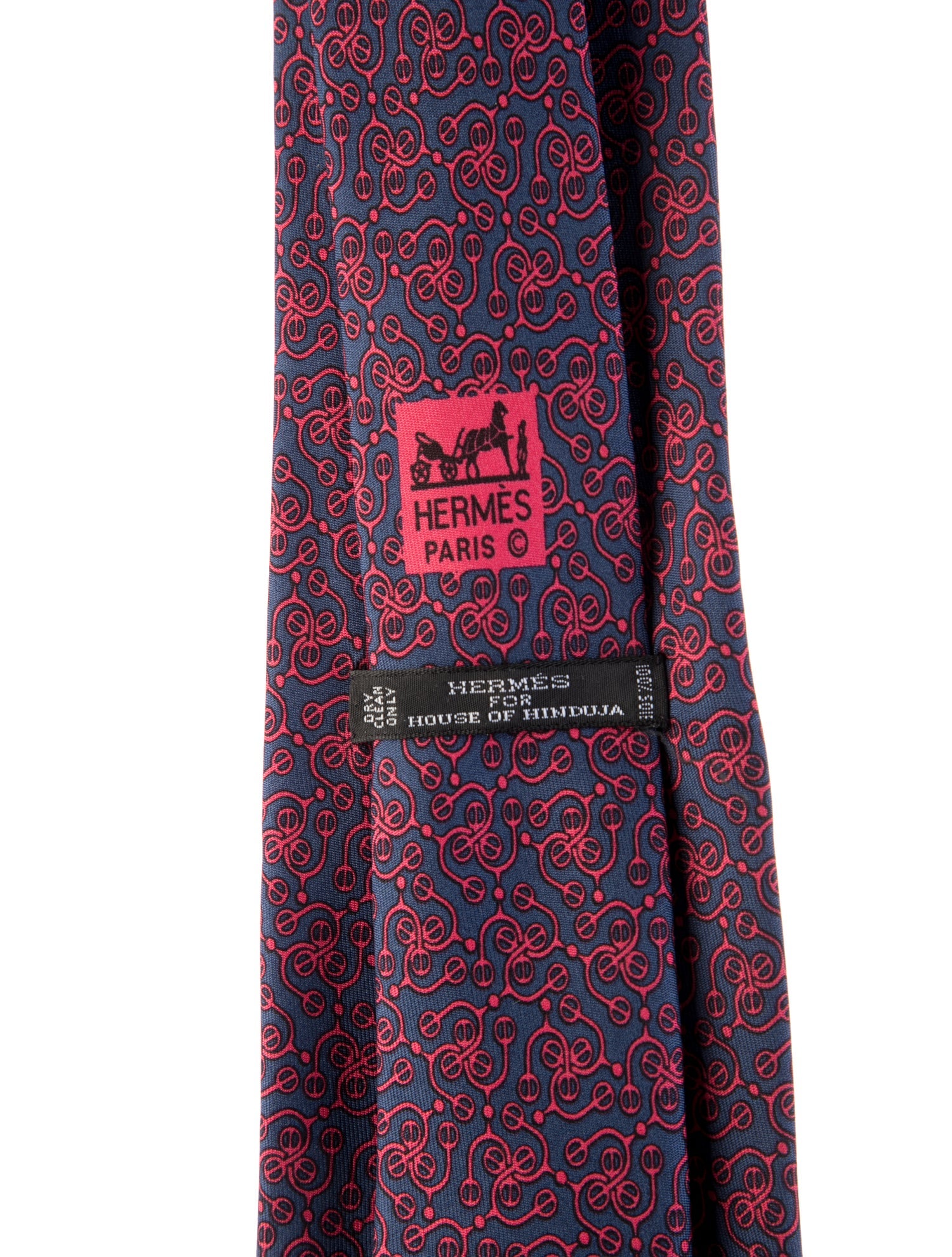 Hermès Pattern Print Tie