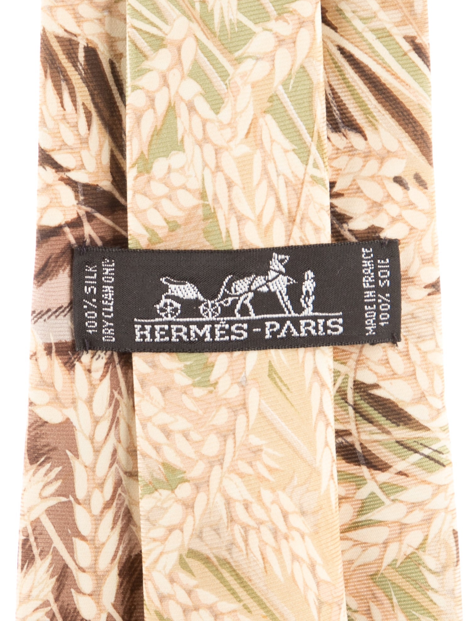 Hermès SIlk Pattern Print Tie