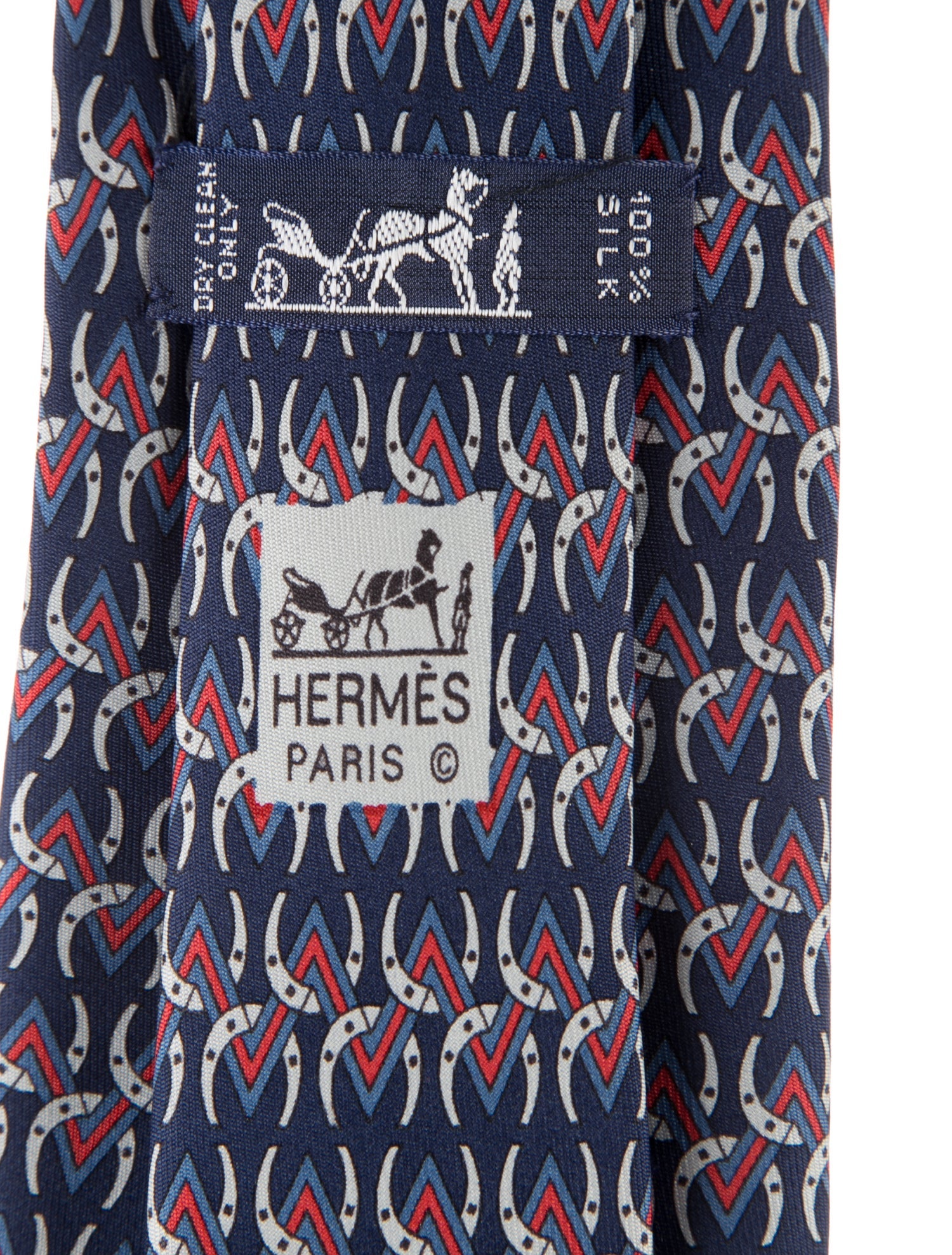 Hermès Pattern Print Tie