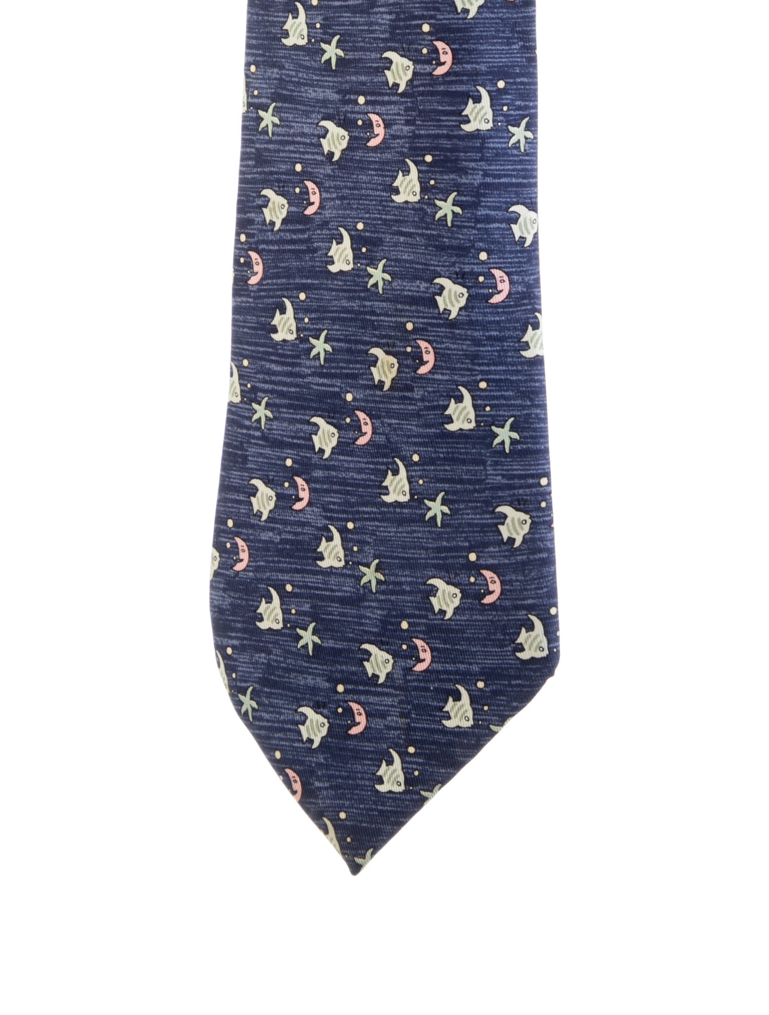 Hermès Pattern Print Silk Tie